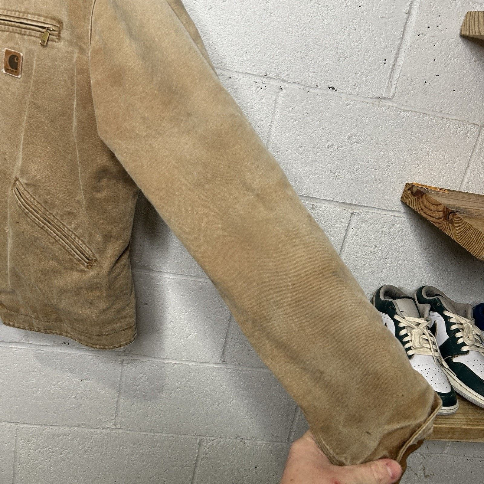 Carhartt Y2K Carhartt Sherpa-Lined Hooded Detroit Jacket “Brown” J141 Size US XL / EU 56 / 4 - 8 Thumbnail