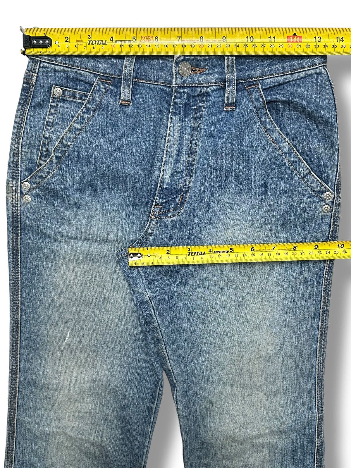 Japanese Brand Vintage Vibes with Palette United Flared Denim Faded Jeans Size US 27 - 16 Thumbnail