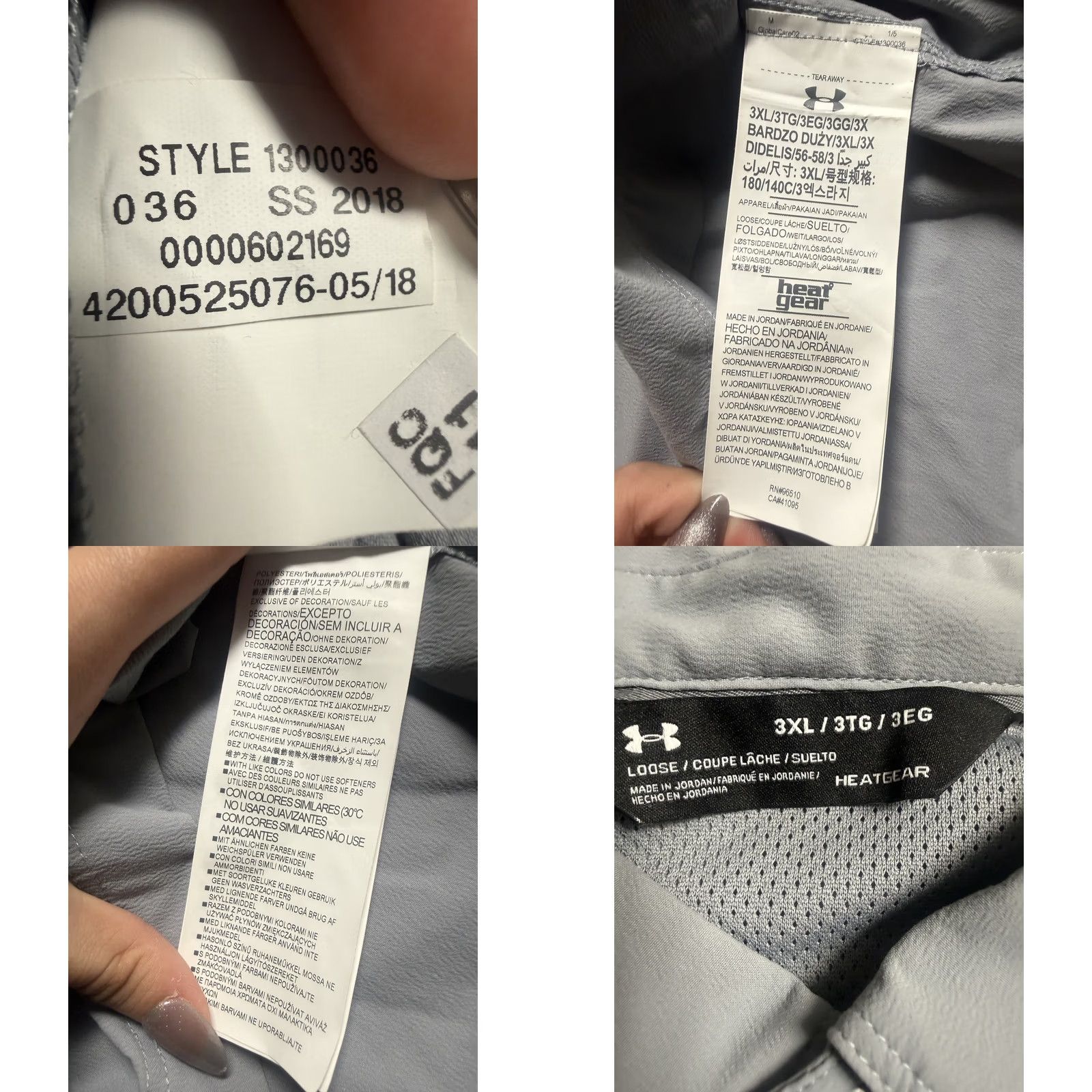 Under Armour VINTAGE: Under Armour Vented Shirt Mens 3XL Gray HeatGear Loose Outdoor Button Up NEW Size US XXL / EU 58 / 5 - 8 Thumbnail
