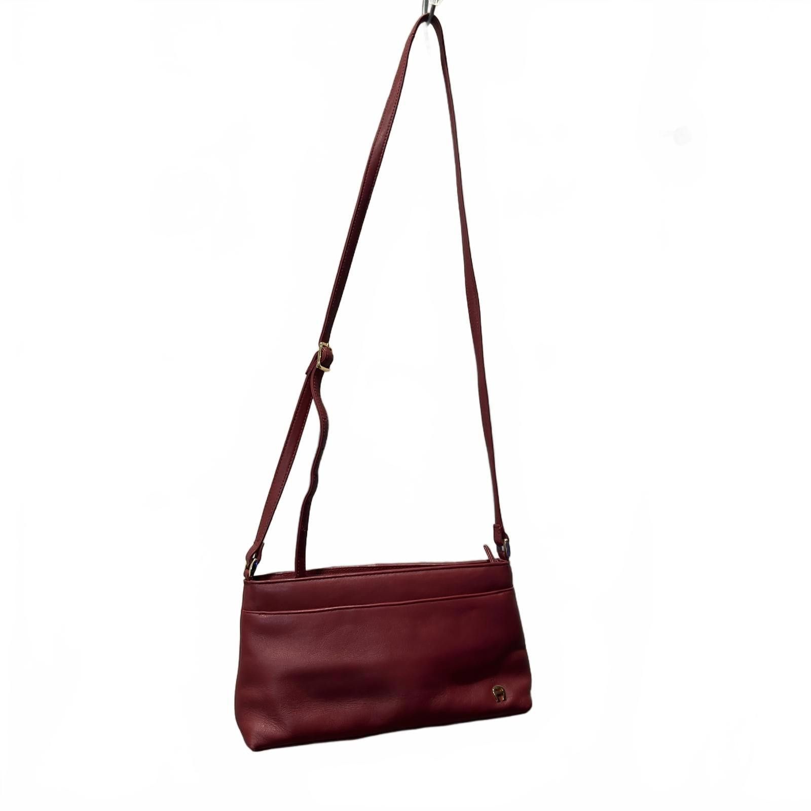 Unknown London Elegant Red Leather Women's Shoulder Bag Size ONE SIZE - 2 Thumbnail