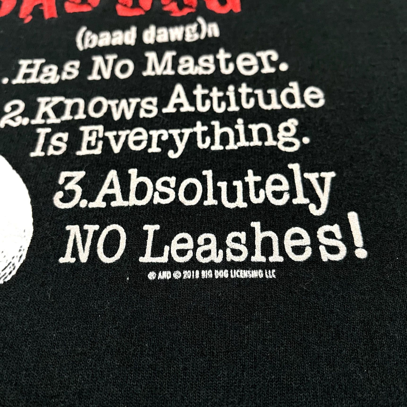 Big Dogs Big Dogs Sweatshirt Adult 2XL Black Embroidered Bad Dog Crew Neck Funny Mens Size US XXL / EU 58 / 5 - 3 Thumbnail