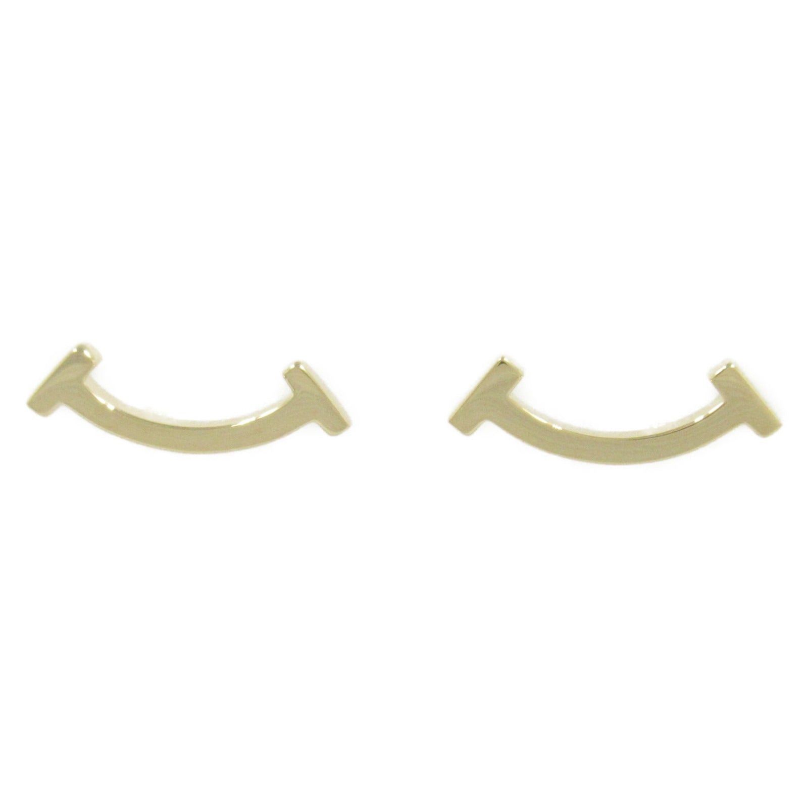 Tiffany & Co. Tiffany Co T Smile Earrings K18 (Yellow Gold) Gold Size ONE SIZE - 1 Thumbnail