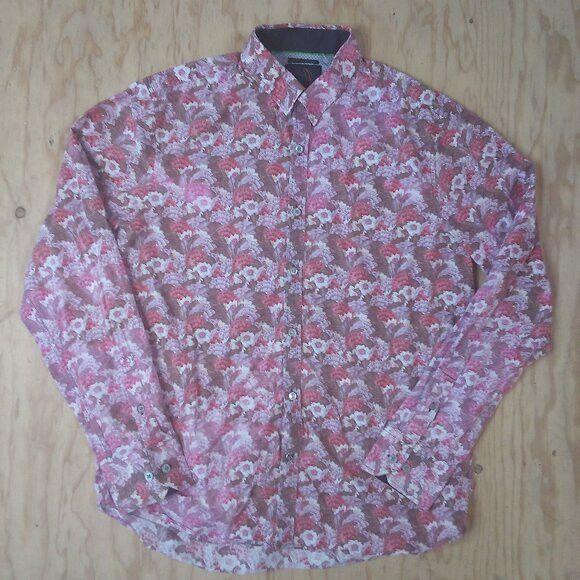 Other John Lennon Floral Flowers Button Down Shirt Size US M / EU 48-50 / 2 - 2 Thumbnail