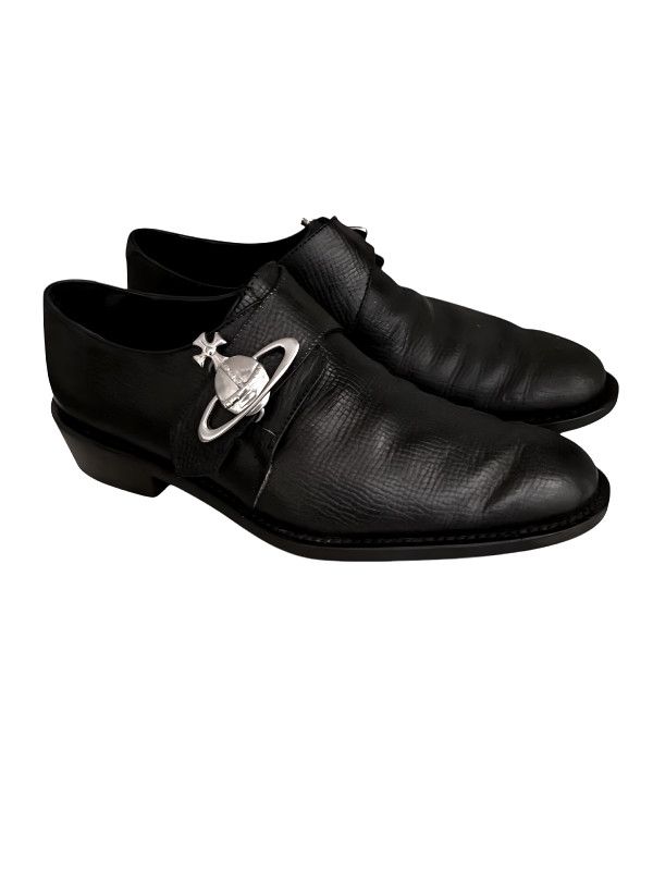 Vivienne Westwood Vivienne Westwood Orb Buckle Monk Strap Shoes Black 2000s Size US 7 / EU 40 - 3 Thumbnail