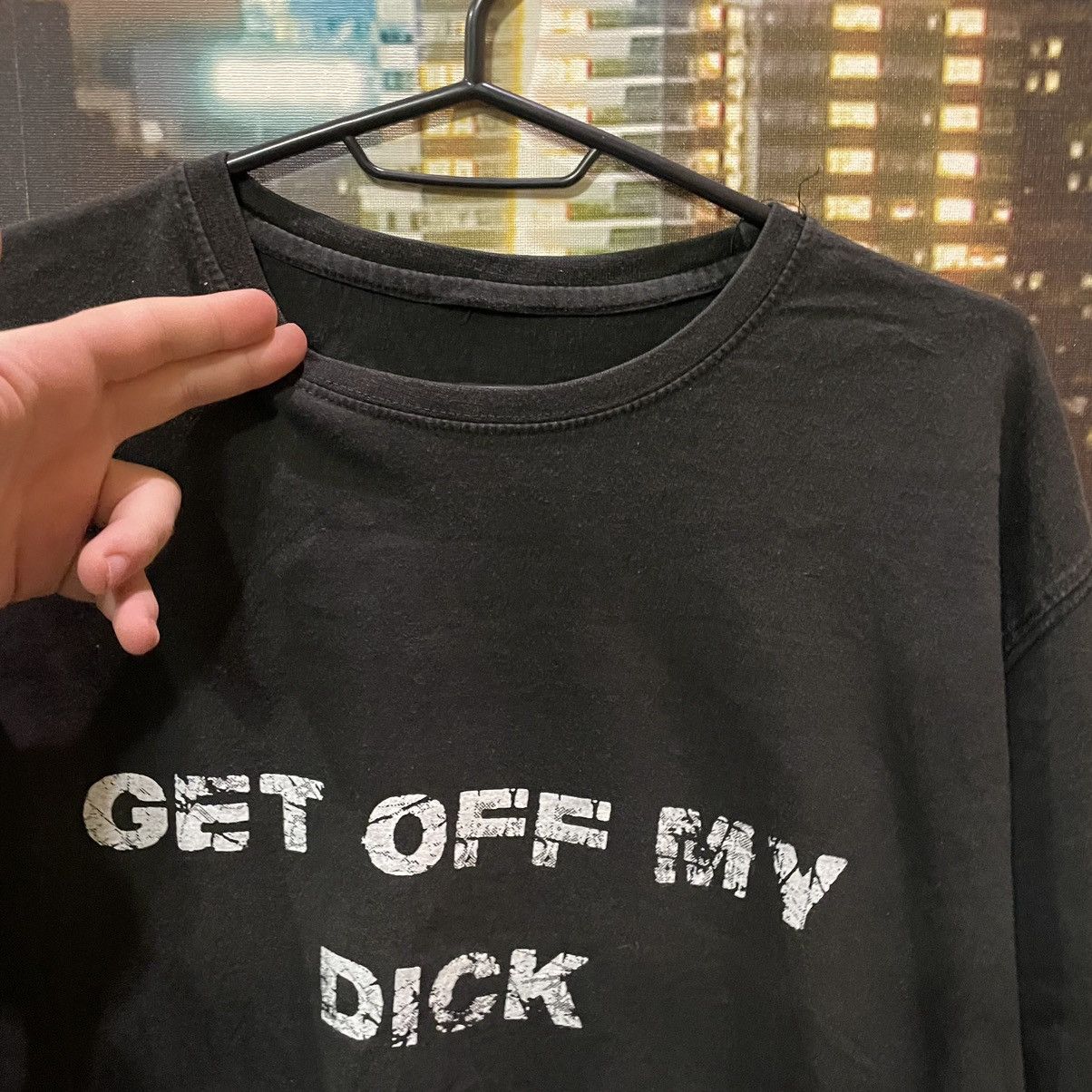 Japanese Brand OPIUM HUMOR GET OFF MY DICK PENIS SEX PORNSTAR KANYE WEST Size US M / EU 48-50 / 2 - 5 Thumbnail