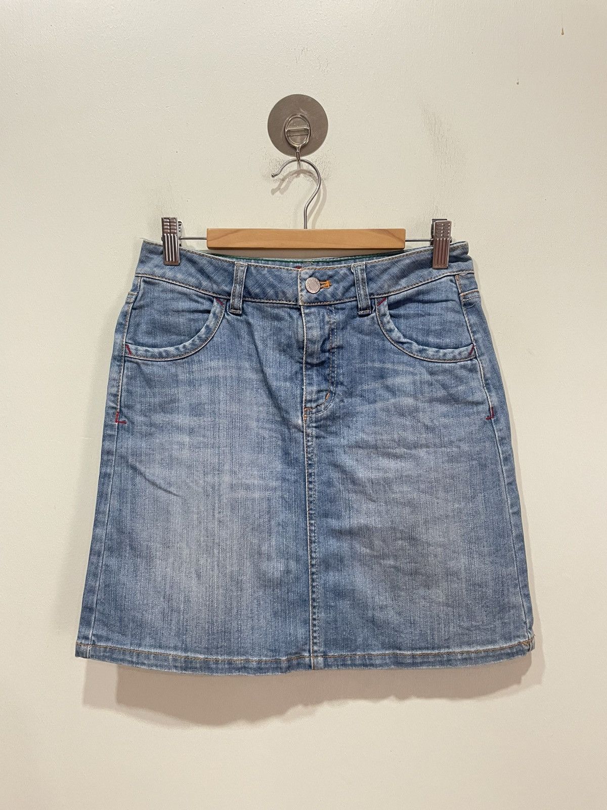 Lacoste Lacoste Denim Mini Skirt Size 26" / US 2 / IT 38 - 1 Thumbnail