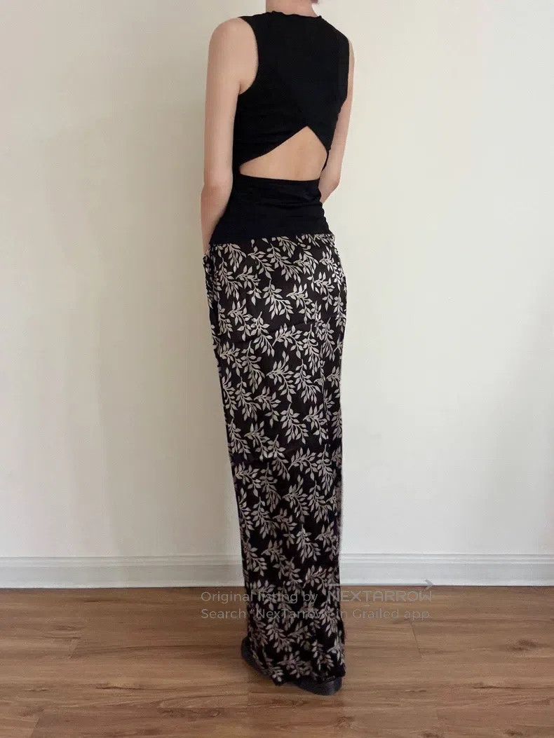 Yohji Yamamoto Yohji Yamamoto size m Satin printed skirt Size 25" / US 0 / IT 36 - 4 Thumbnail