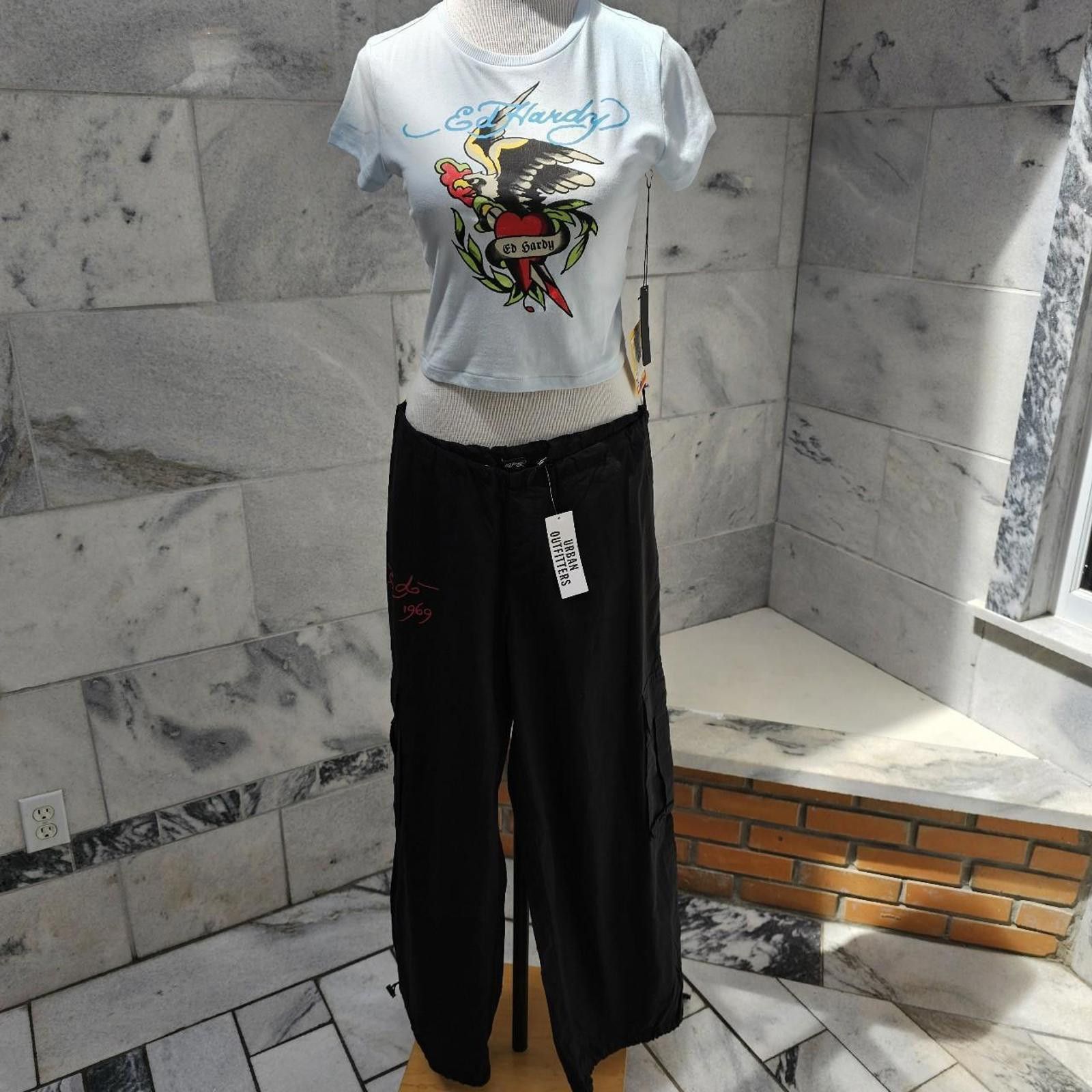 Ed Hardy Ed Hardy Women's Black Pants Size 30" / US 8 / IT 44 - 2 Thumbnail
