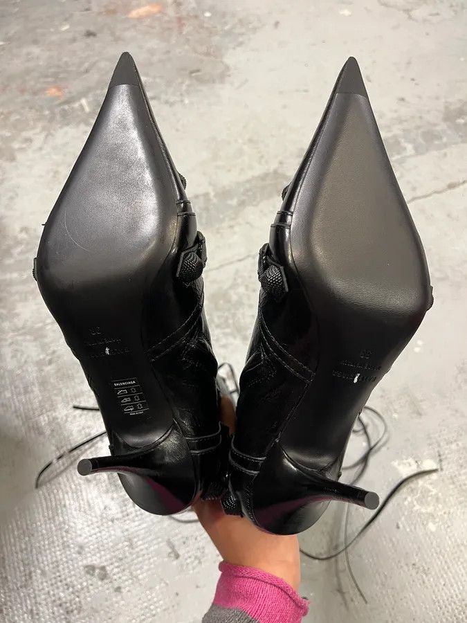 Balenciaga Balenciaga City Cagole 90 Black Heels Boots Size US 7 / IT 37 - 8 Thumbnail