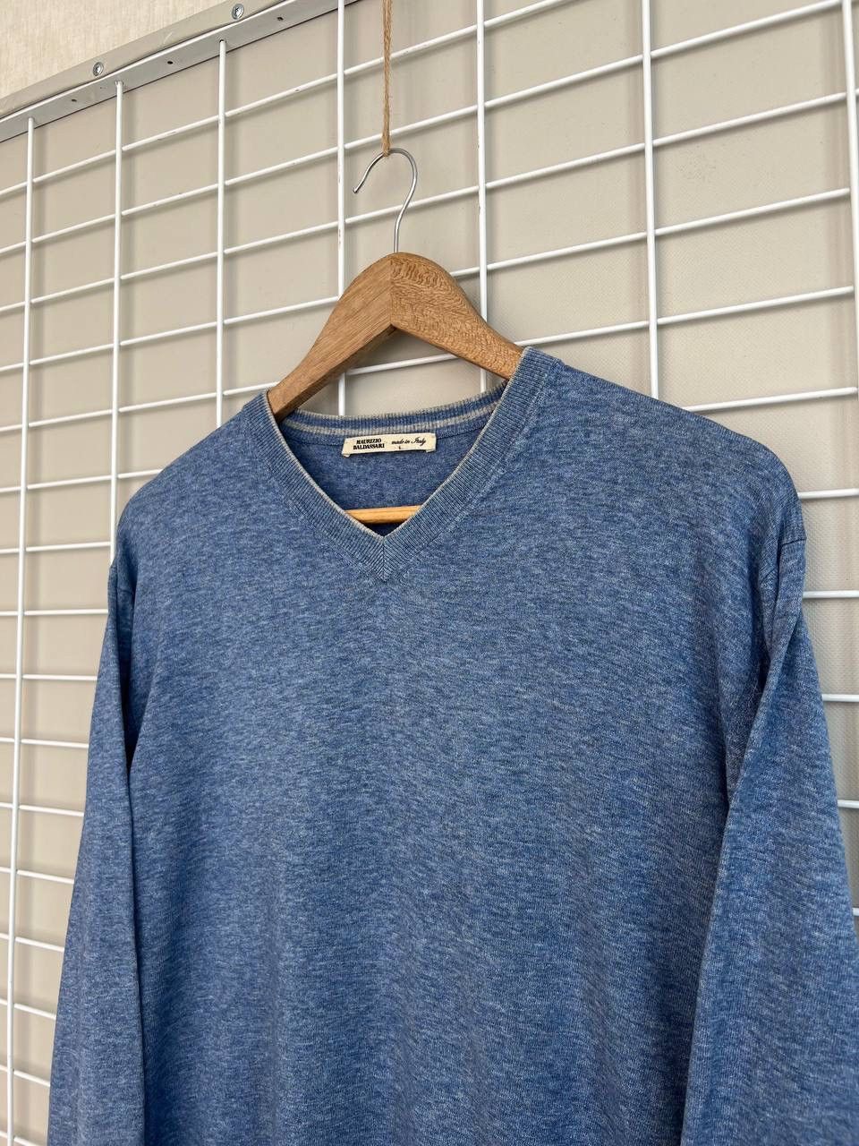 Maurizio Baldassari Maurizio Baldassari V-Neck Knit Sweater Mens Size M/L Jumper Size US L / EU 52-54 / 3 - 4 Thumbnail