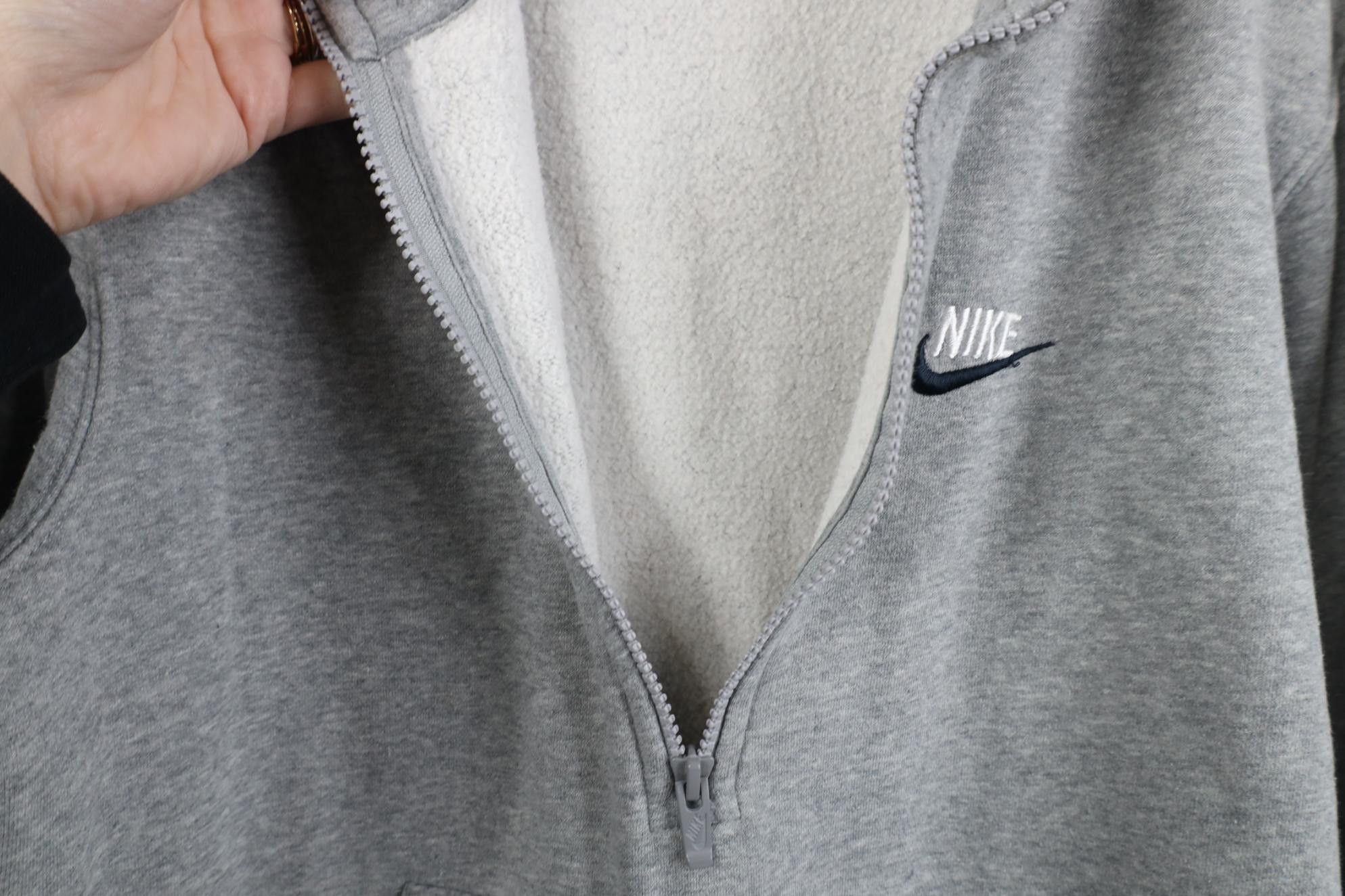 Nike Vintage Y2K Nike Scott Mini Swoosh 1/2 Zip Sweatshirt Gray Size US S / EU 44-46 / 1 - 7 Thumbnail