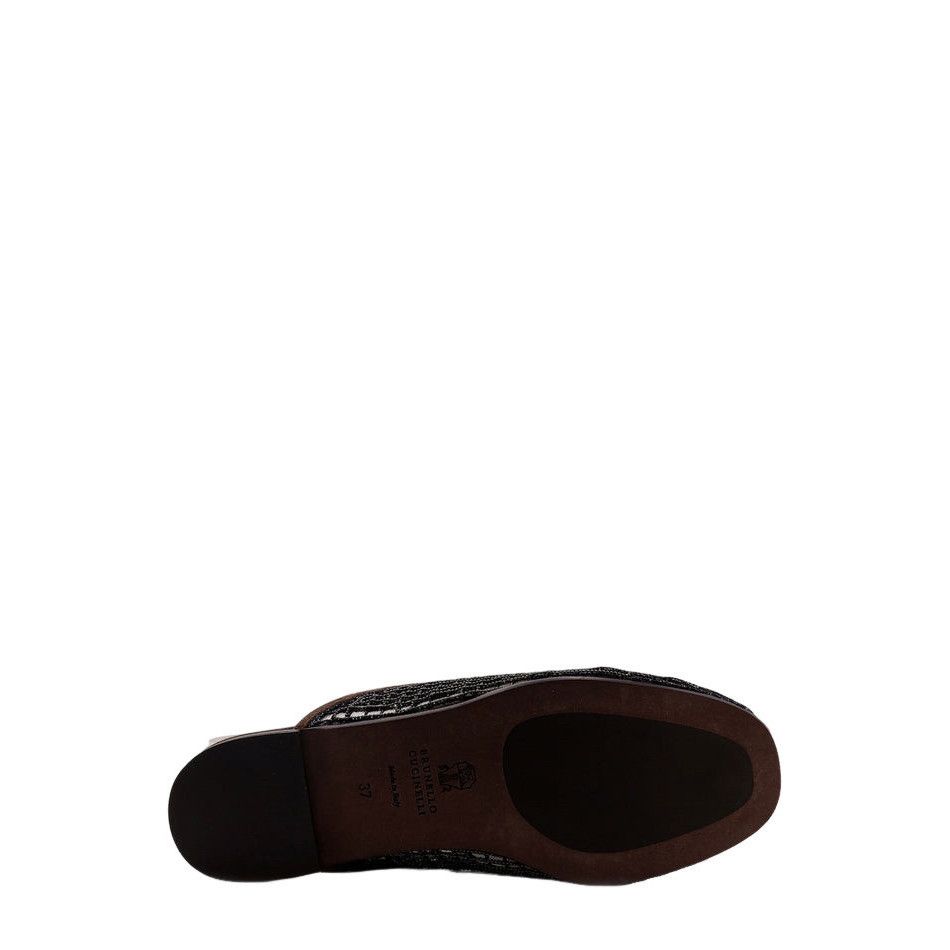 Brunello Cucinelli BRUNELLO CUCINELLI Brown Mesh/Suede Mules New & Authentic (W Size US 8 / IT 38 - 3 Thumbnail