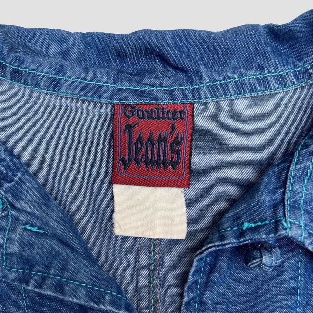 Jean Paul Gaultier × Vintage Jean-Paul Gaultier 1990 Vintage Jean’s Paris Mandarin Jacket Size L / US 10 / IT 46 - 3 Thumbnail