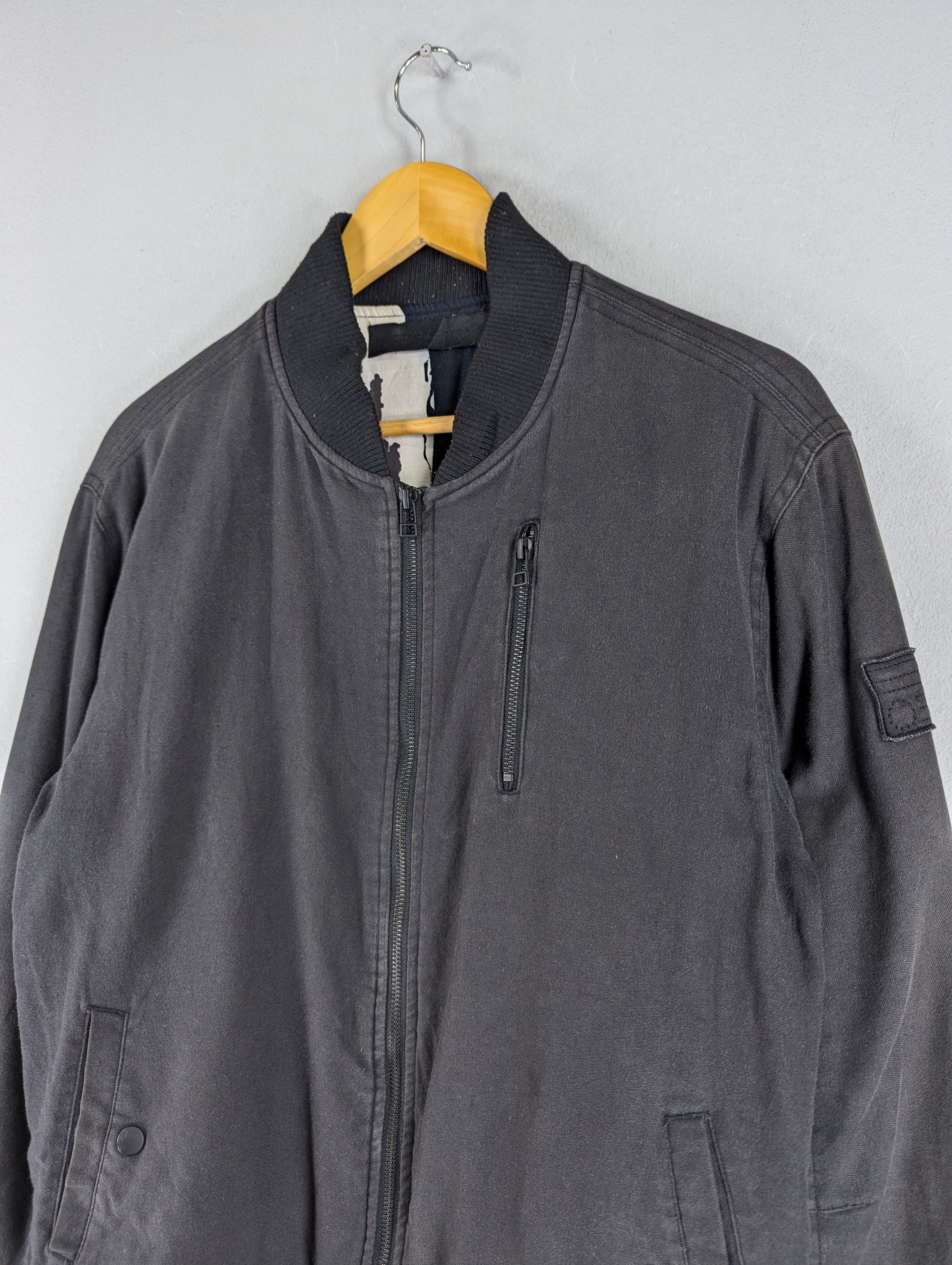 Black Scale Black Scale FADED Bomber Zipper Jacket Size US M / EU 48-50 / 2 - 6 Thumbnail