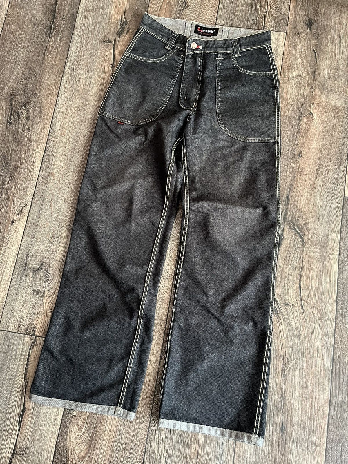 Fubu Vintage Fubu Logo Carpenter Baggy Reversible Denim Jeans Size US 30 / EU 46 - 3 Thumbnail
