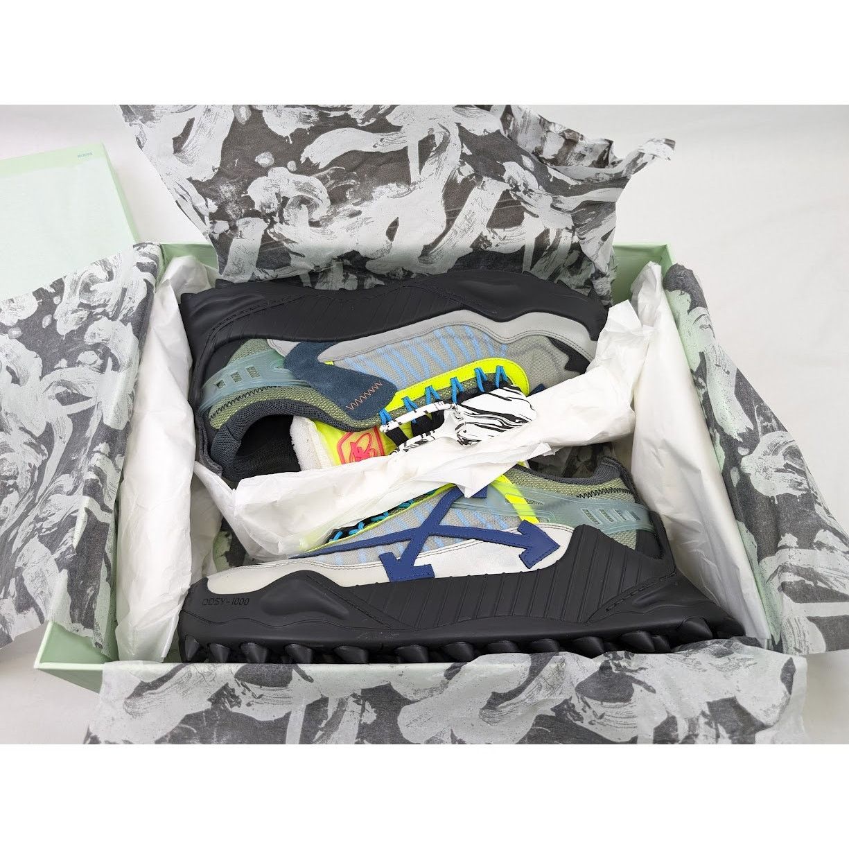 Off-White o1rshd1 Odsy 1000 Combo Sneakers in Black/Purple Size US 11 / EU 44 - 22 Thumbnail