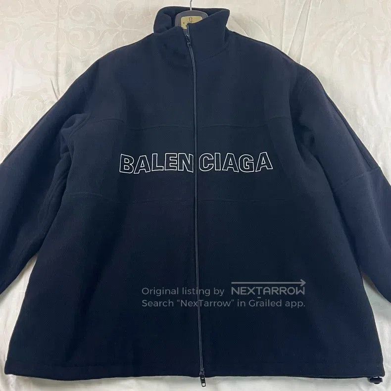 Balenciaga Balenciaga Black zipper wool jacket cotton coat Size M / US 6-8 / IT 42-44 - 1 Thumbnail