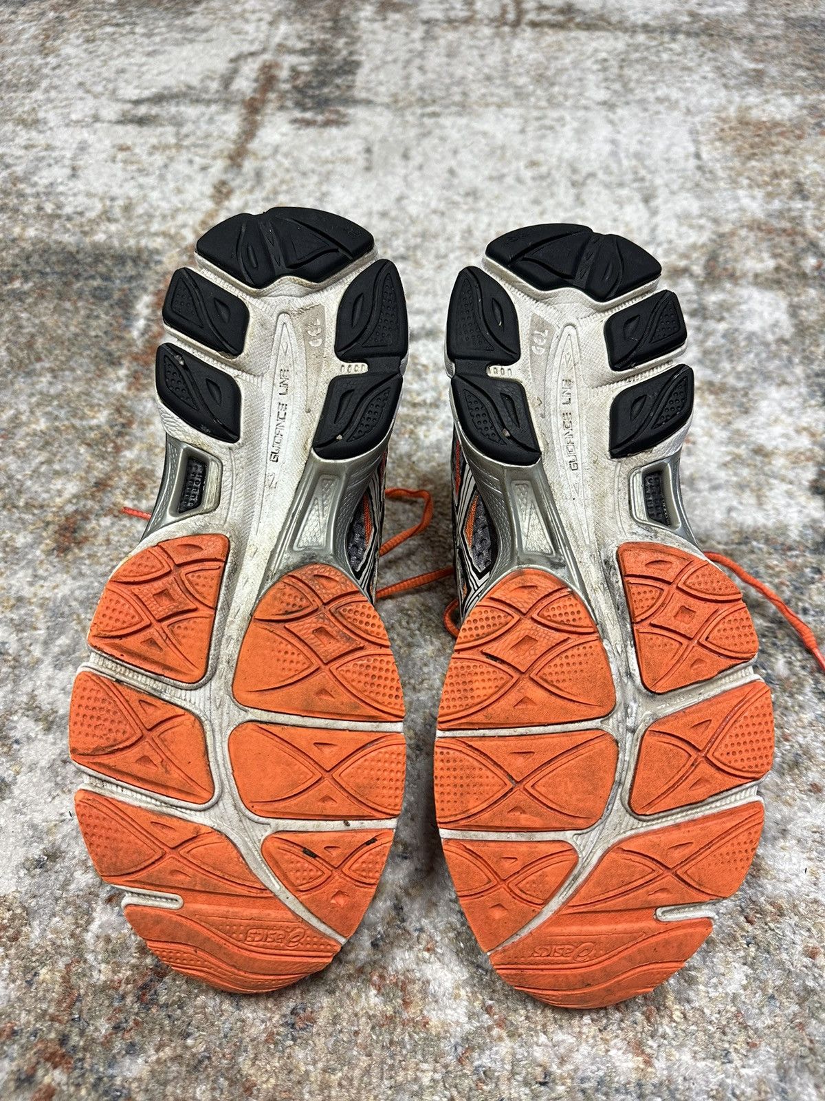 Asics × Japanese Brand × Vintage 🔥 Asics Gel - Cumulus 16 Black / Orange 00s Y2K Size US 8 / EU 41 - 7 Thumbnail