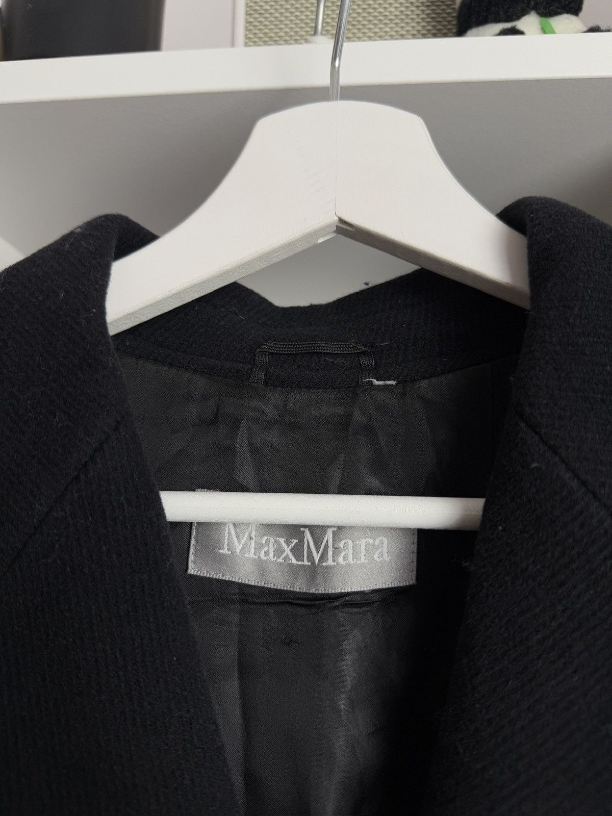 Designer × Max Mara Max Mara basic black wool coat jacket M designer luxury rare Size M / US 6-8 / IT 42-44 - 4 Thumbnail