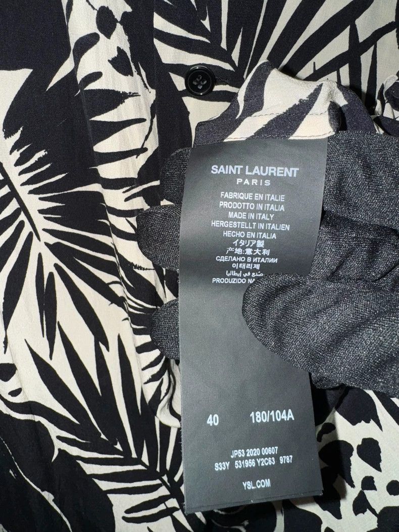 Yves Saint Laurent Saint Laurent20SS Jungle Silk Shirt 2503-Nextarrow Size US XXS / EU 40 - 3 Thumbnail