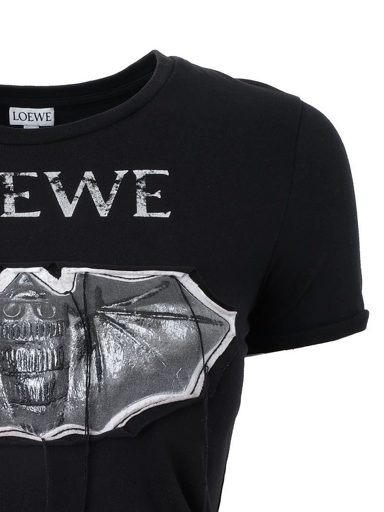 Loewe LOEWE Black Bat Show lines Destroy Logo short sleeve T-shi Size XS / US 0-2 / IT 36-38 - 4 Thumbnail