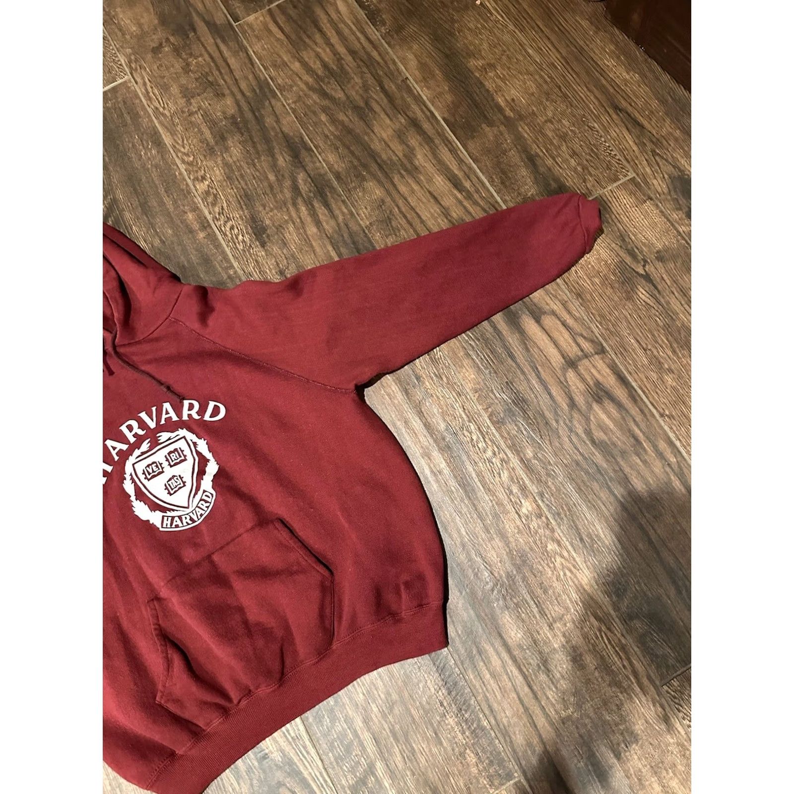 Champion VINTAGE Champion Harvard University Hoodie XL Mens Red 80s USA Sweatshirt Pullover Size US XL / EU 56 / 4 - 2 Thumbnail
