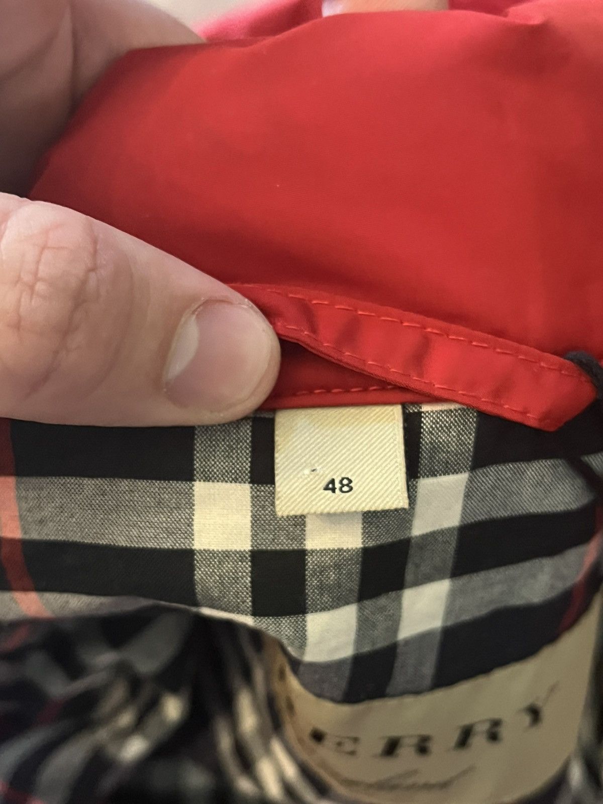 Burberry Red Burberry Jacket Size US M / EU 48-50 / 2 - 6 Thumbnail