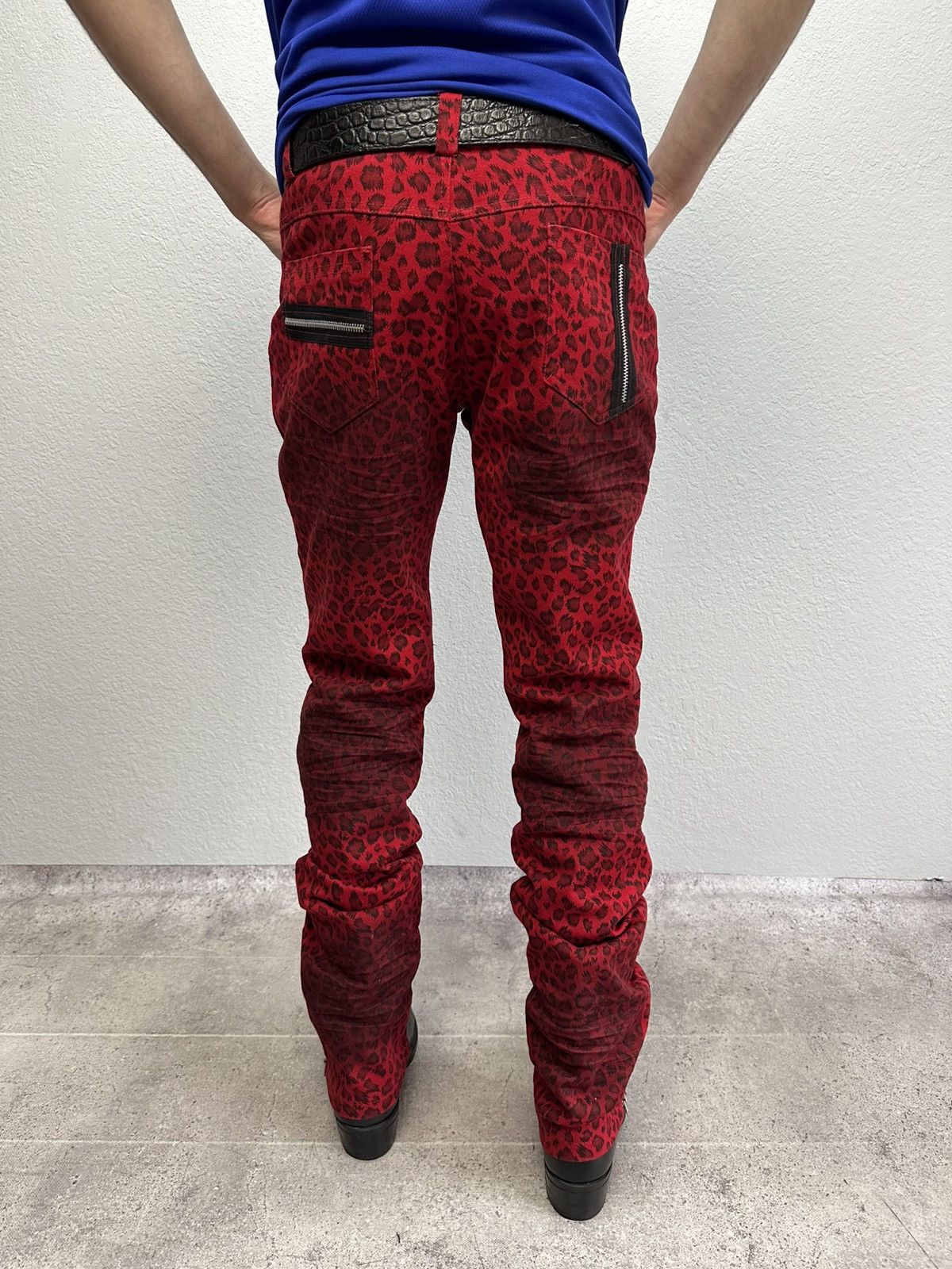 Tripp NYC Vintage Queen Of Darkness Leopard Pants Tripp Style Zip Size US 32 / EU 48 - 3 Thumbnail