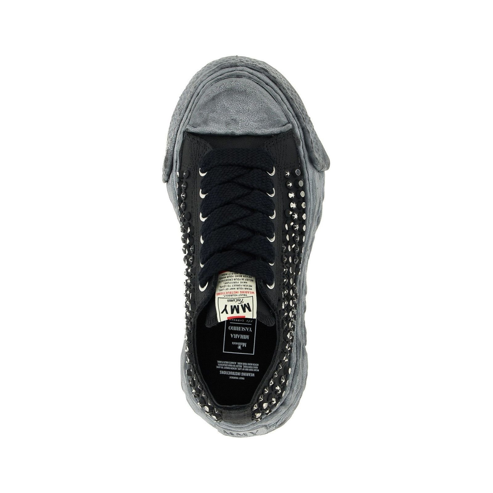 Maison Mihara Yasuhiro Peterson 23 Black Studded Sneakers Ne