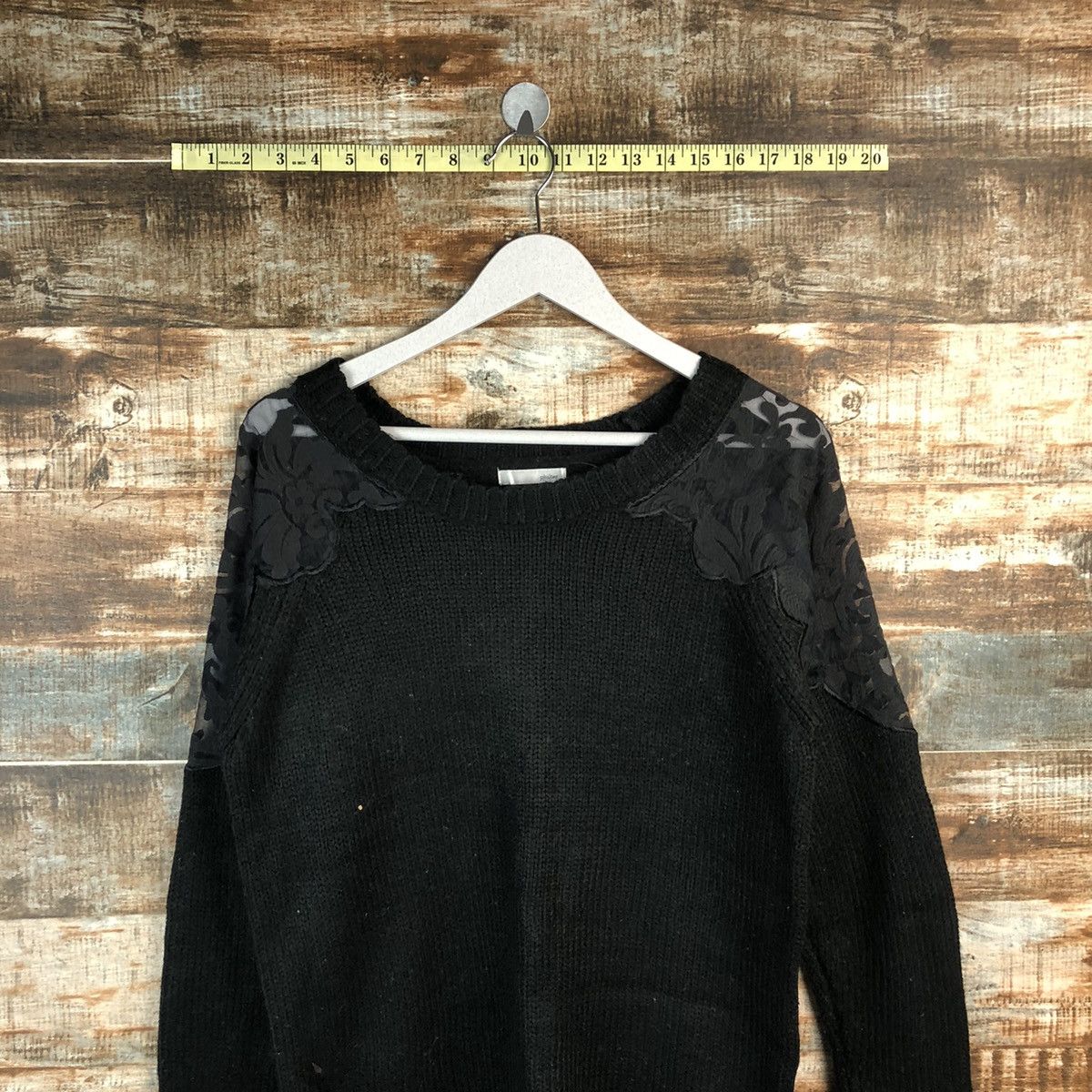 Homespun Knitwear × Japanese Brand × Vintage Philler Black vintage Knitwear #A1295 Size L / US 10 / IT 46 - 2 Thumbnail