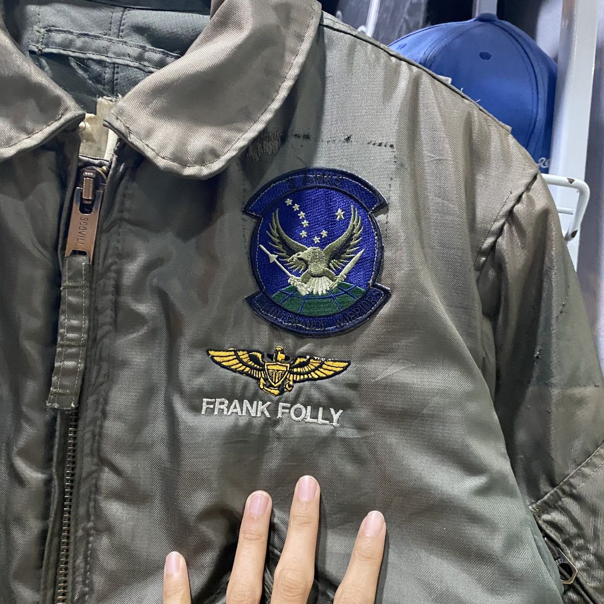 Vintage Vintage 98th Bomb Wing 34th Bomb Squadron Bomber Jacket RARE Size US M / EU 48-50 / 2 - 11 Thumbnail