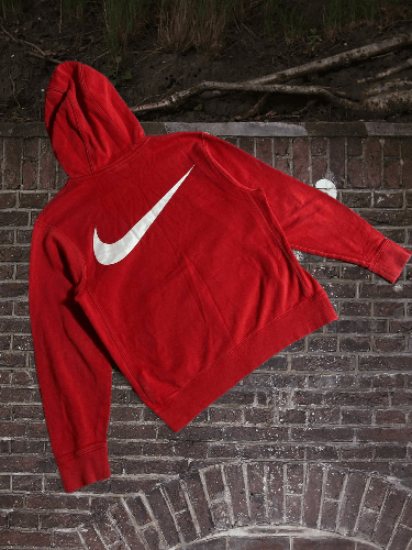 Nike × Vintage Vintage Nike Hoodie Y2K Big Swoosh Distressed L.F.C Logo Size US M / EU 48-50 / 2 - 1 Thumbnail