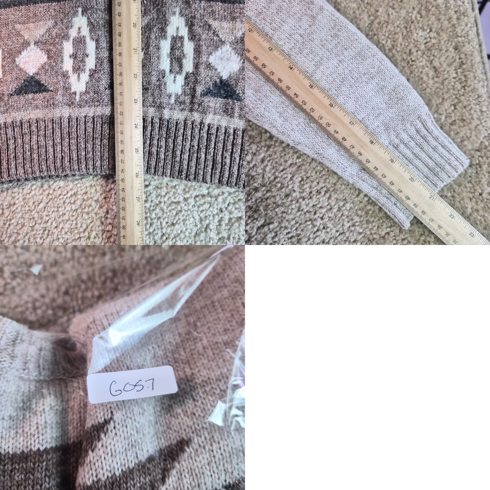 American Eagle Outfitters VINTAGE American Eagle Outfitters Sweater Women XL Tan Aztec Wool Blend Southwest Oversized G057 Size XL / US 12-14 / IT 48-50 - 8 Thumbnail