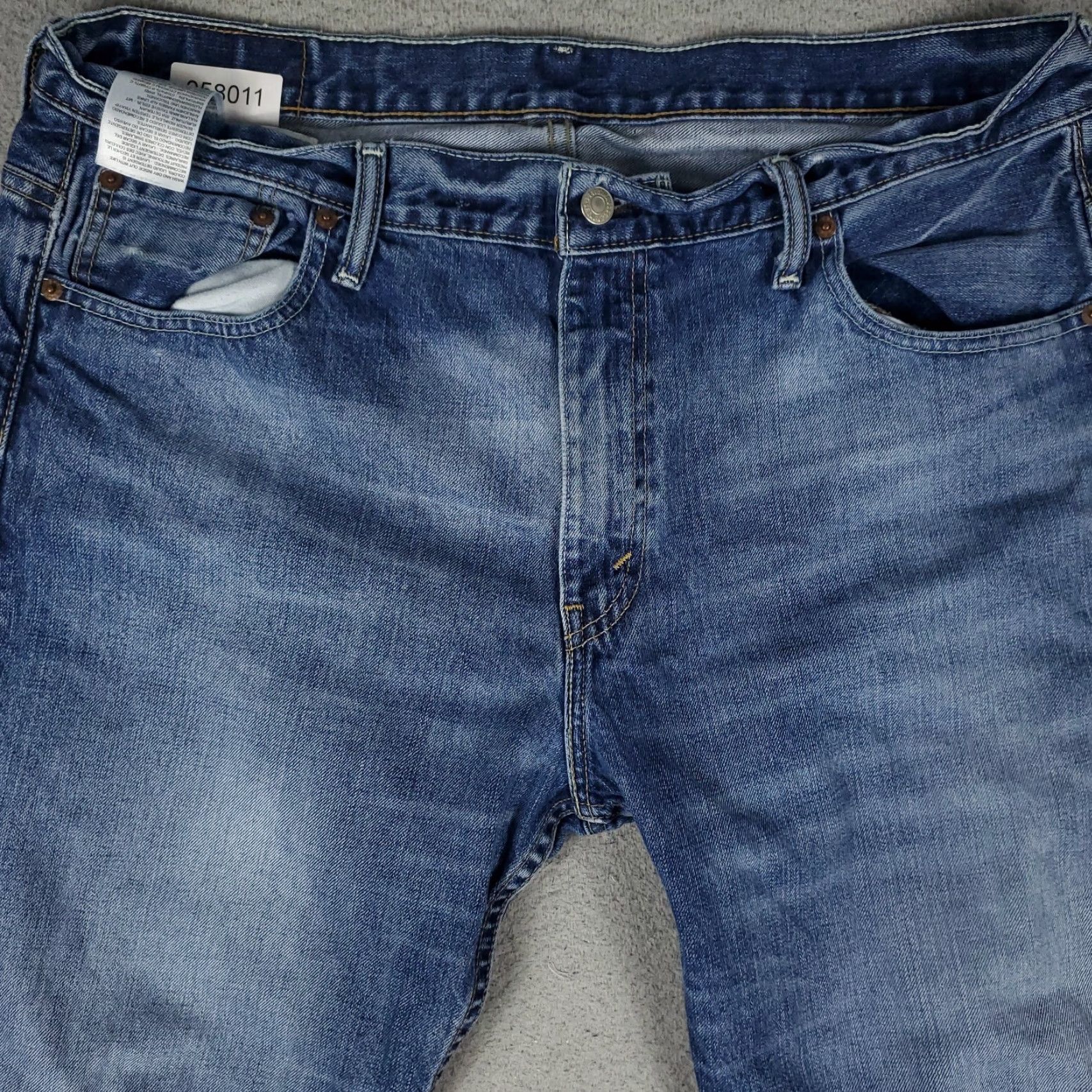 Levi's Levis 569 Jeans Mens Blue Straight Leg 36x30 Regular Fit Denim Pants Size US 36 / EU 52 - 2 Thumbnail