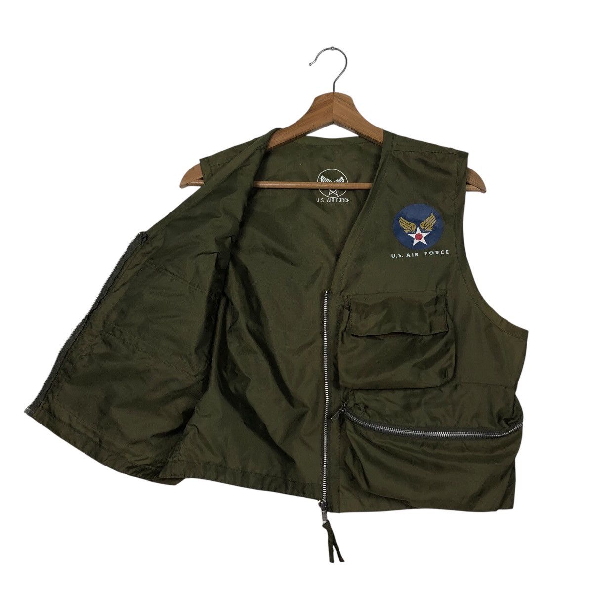 Japanese Brand 📌Vintage Utility Tactical Vest Us Air Force Military Size US M / EU 48-50 / 2 - 12 Thumbnail