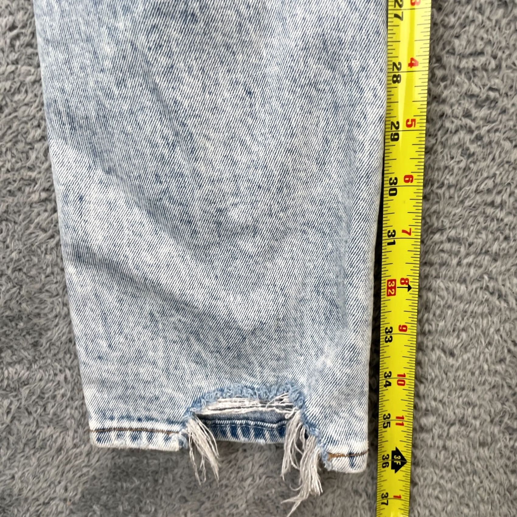 Abercrombie & Fitch Abercrombie & Fitch Jeans Womens 24 Blue The Boyfriend Mid Rise Distressed City 5-Pocket Womens Jeans Size 42" / US 20 - 7 Thumbnail