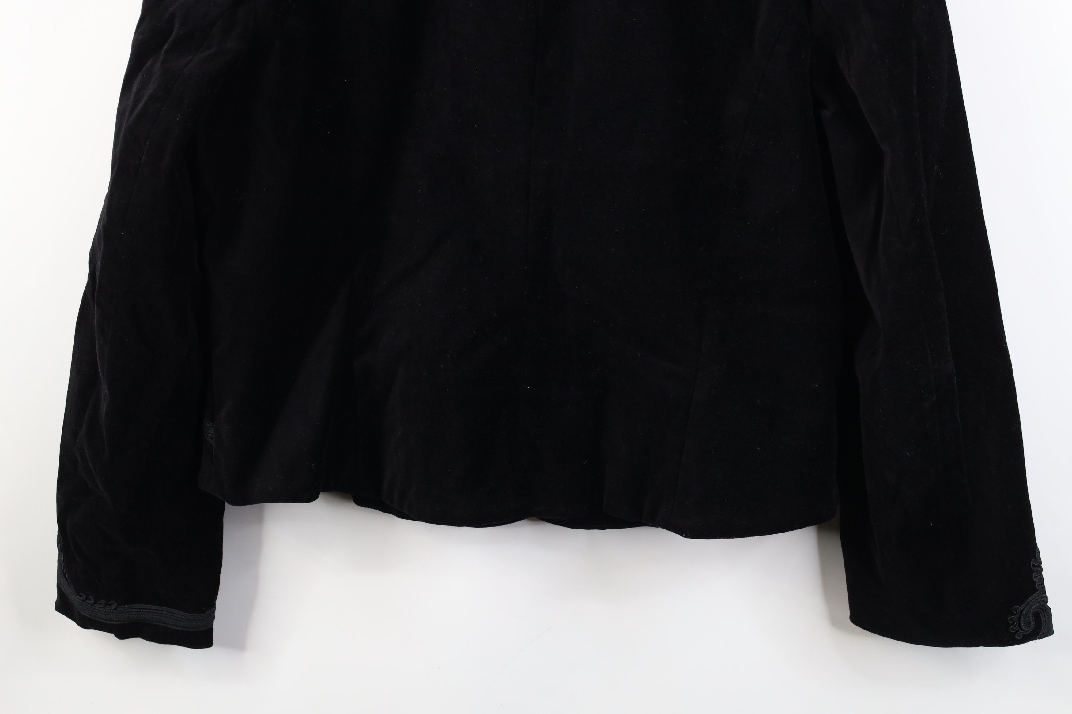 Vintage Vintage 90s Y2K Streetwear Velvet Velour Blazer Jacket Size XXL / US 16-18 / IT 52-54 - 13 Thumbnail