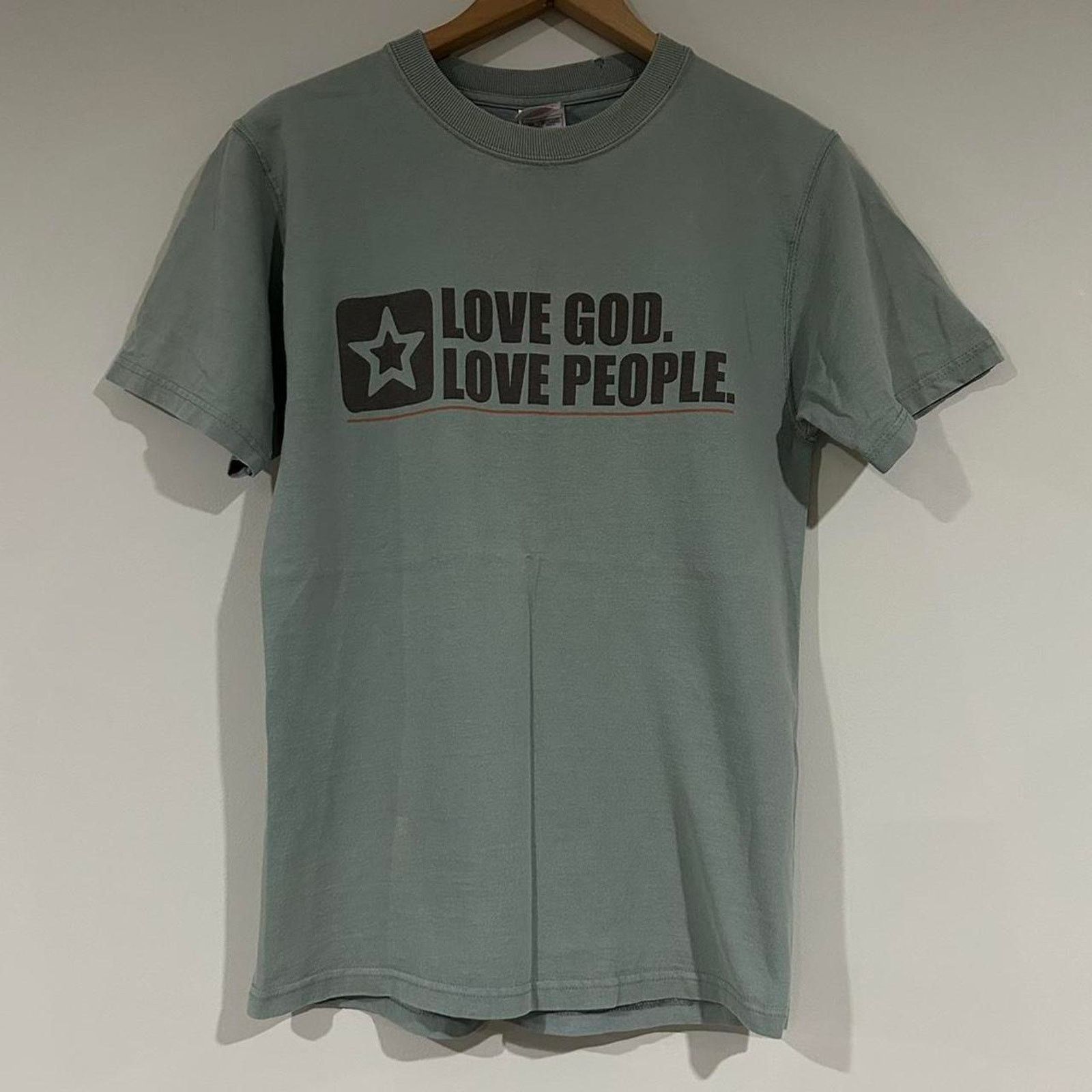 Fruit Of The Loom Love God Love People Tee Shirt Size US S / EU 44-46 / 1 - 1 Thumbnail
