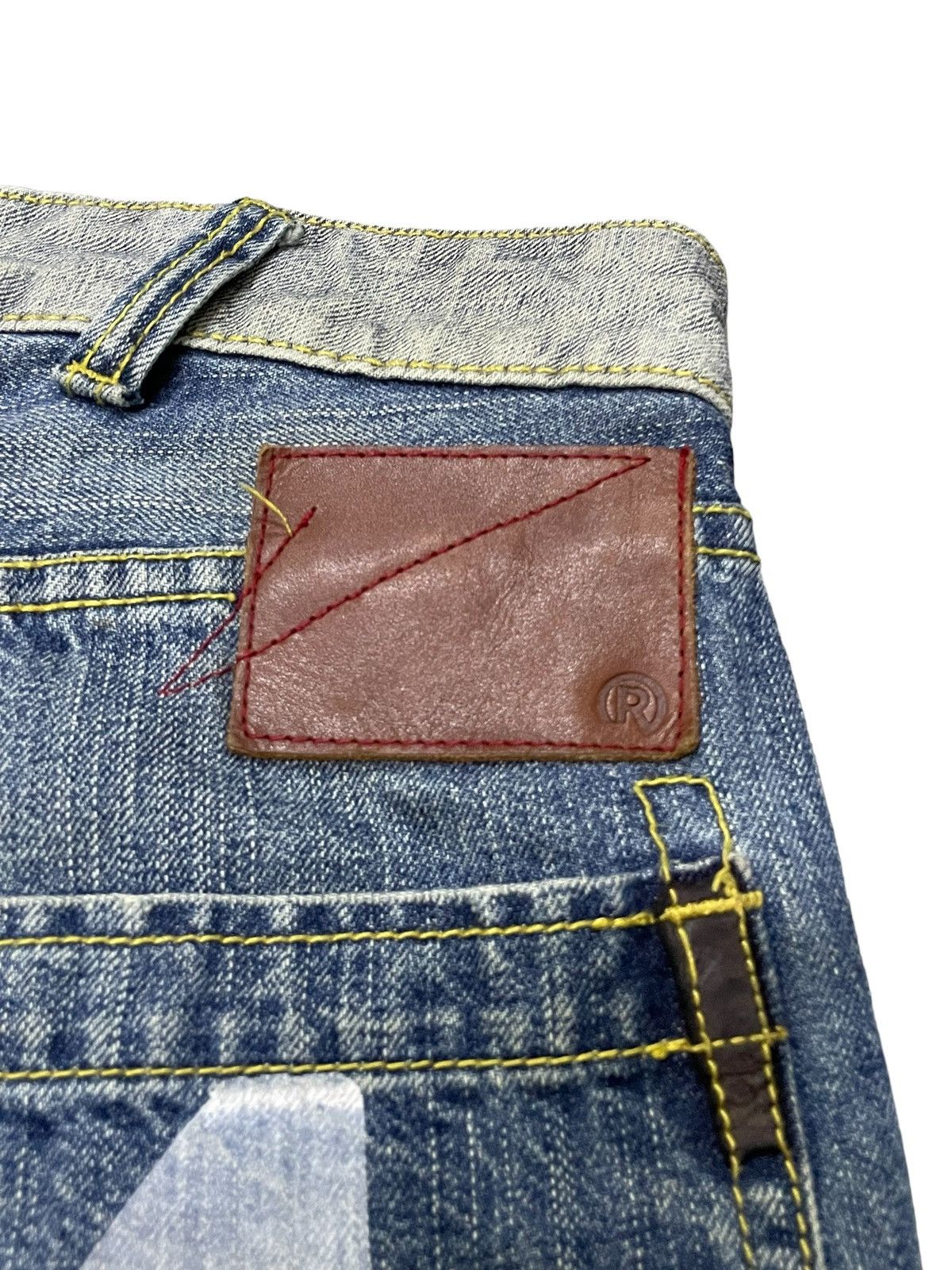 Artful Dodger × Ed Hardy Real Bvoice Painted Dirty Baggy Loose Jeans Size US 34 / EU 50 - 20 Thumbnail