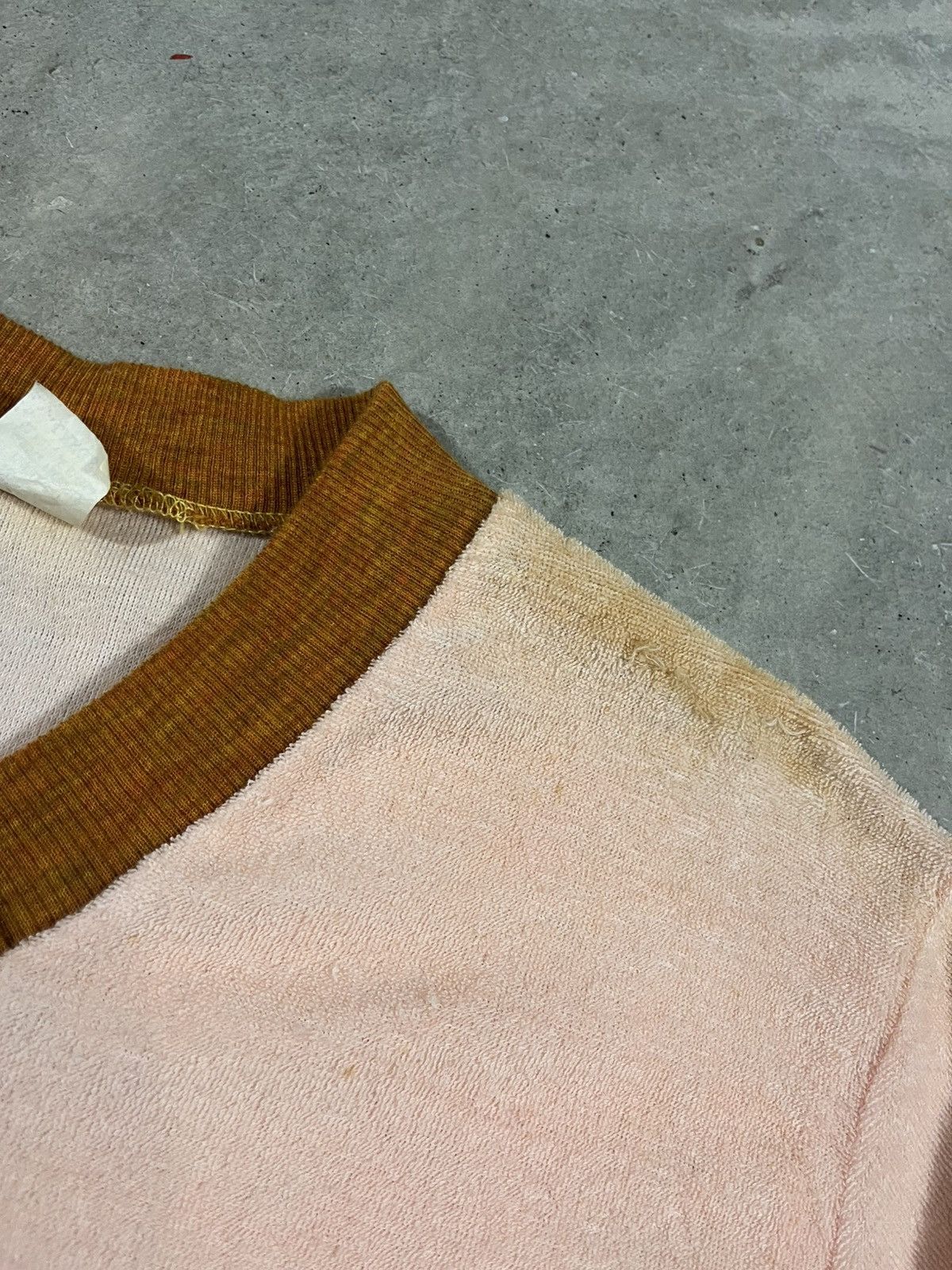 Vintage Vintage 70s Two Tone Terrycloth Sweatshirt Size US XS / EU 42 / 0 - 6 Thumbnail