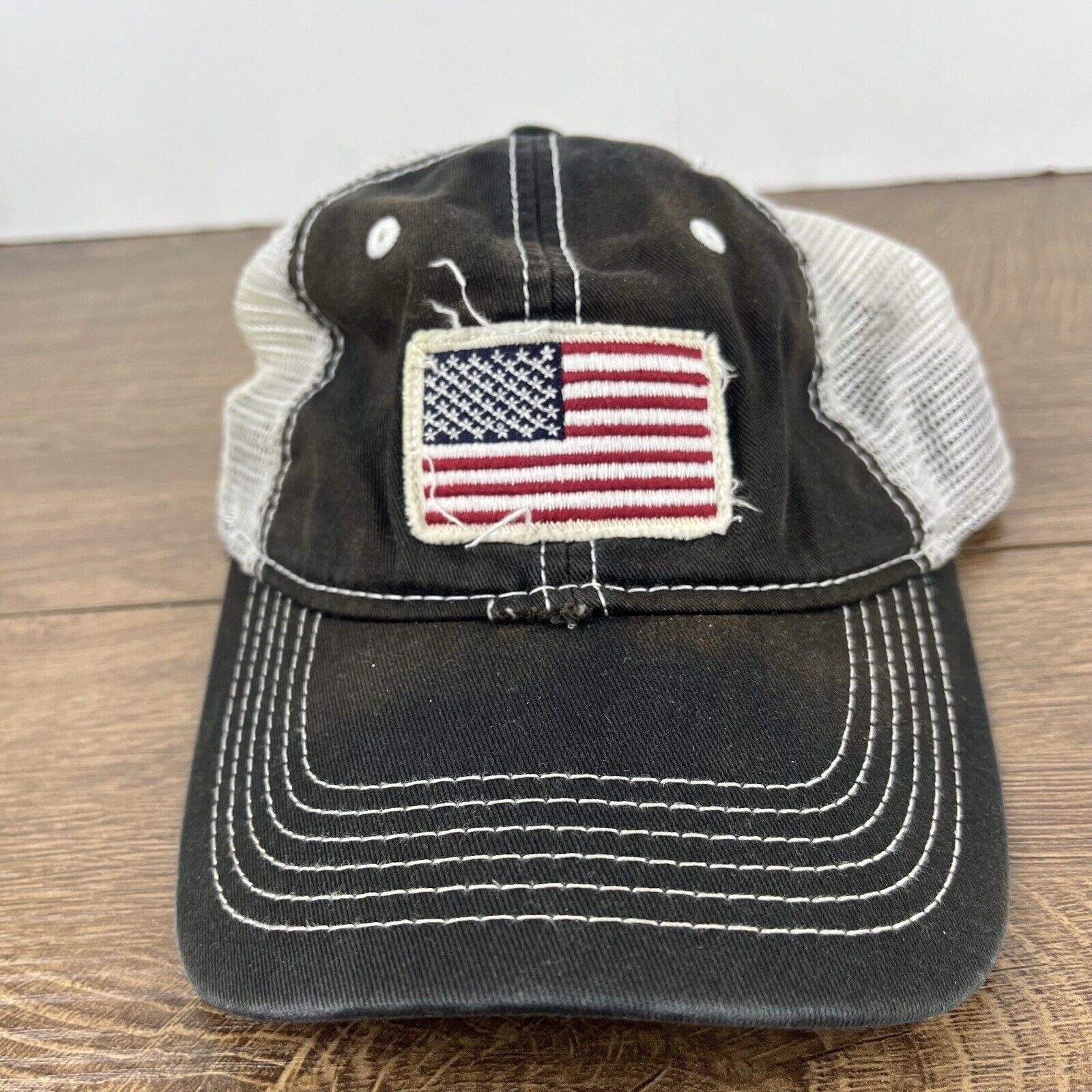 Other USA American Flag Hat Adjustable Hat Black Hat Adjustable Bl Size ONE SIZE - 5 Thumbnail
