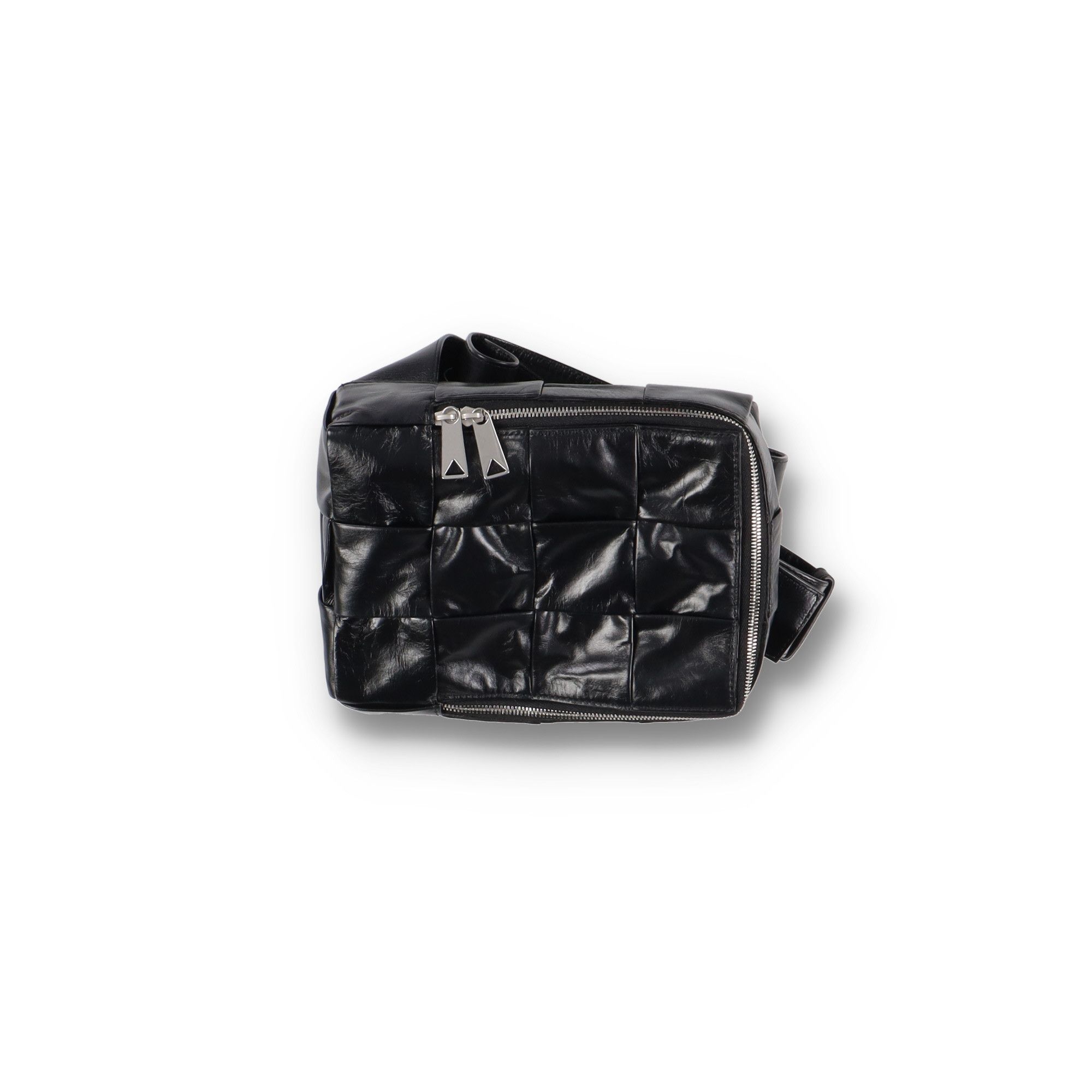 Bottega Veneta Black Intrecciato Leather Mini Cassette Sling Bag Size ONE SIZE - 8 Thumbnail