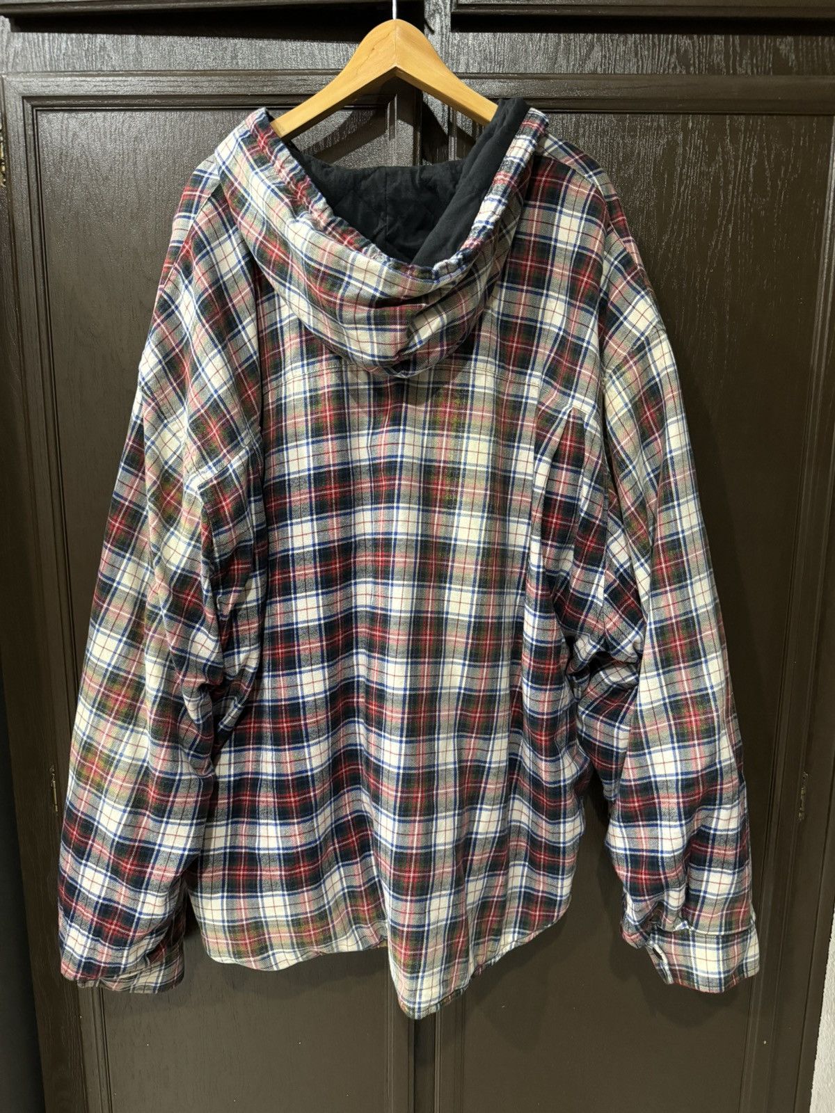 Balenciaga Hooded Flannel Jacket Size US L / EU 52-54 / 3 - 2 Thumbnail