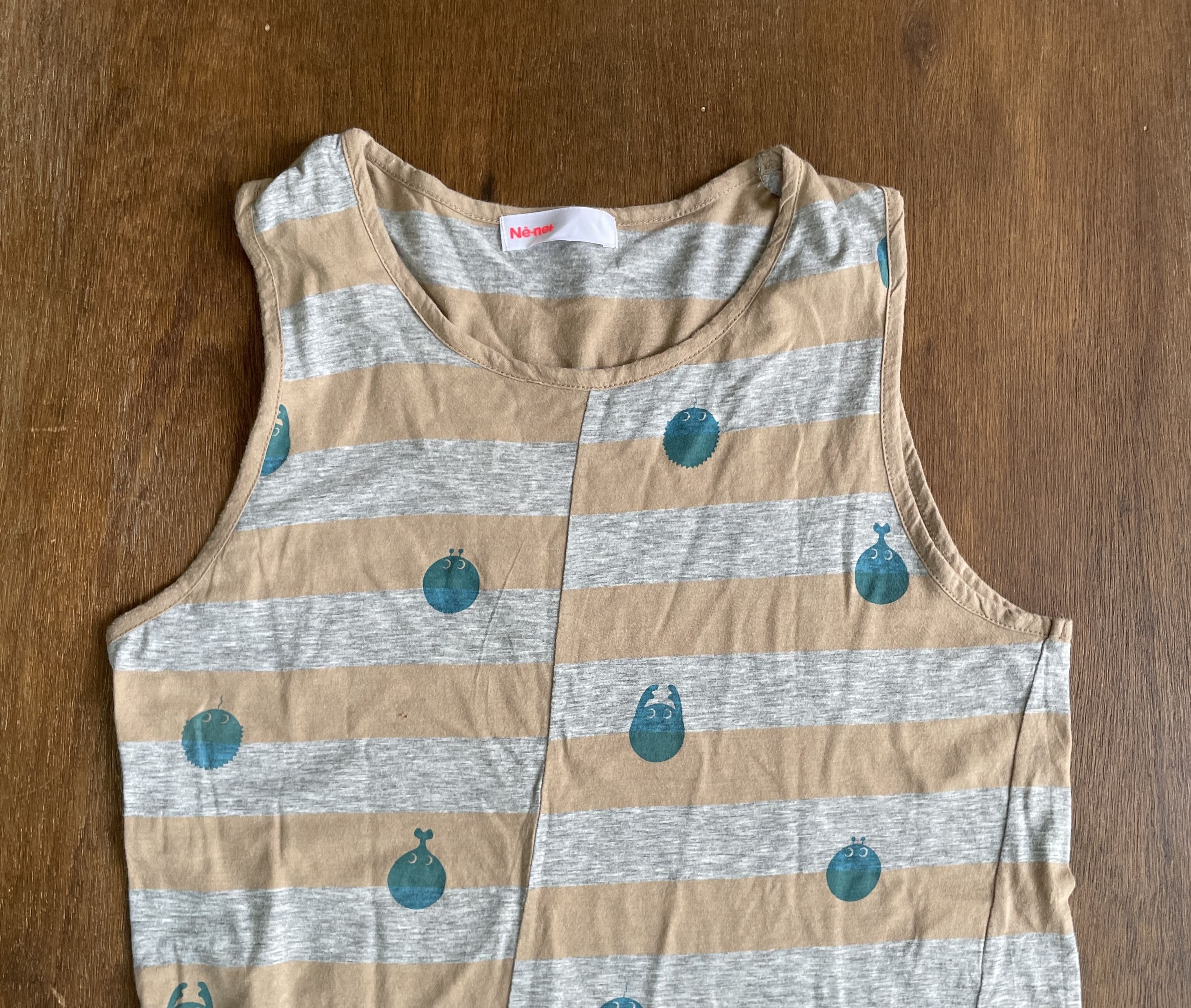 Ne-Net Ne-net Striped Sleeveless Top Polka Dot Fruit Print Pastel Size S / US 4 / IT 40 - 2 Thumbnail