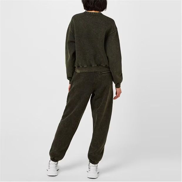 Alexander Wang o1g2r1mq0824 Puff Logo Terry Sweatpants in Army Green Size 27" / US 4 / IT 40 - 5 Thumbnail
