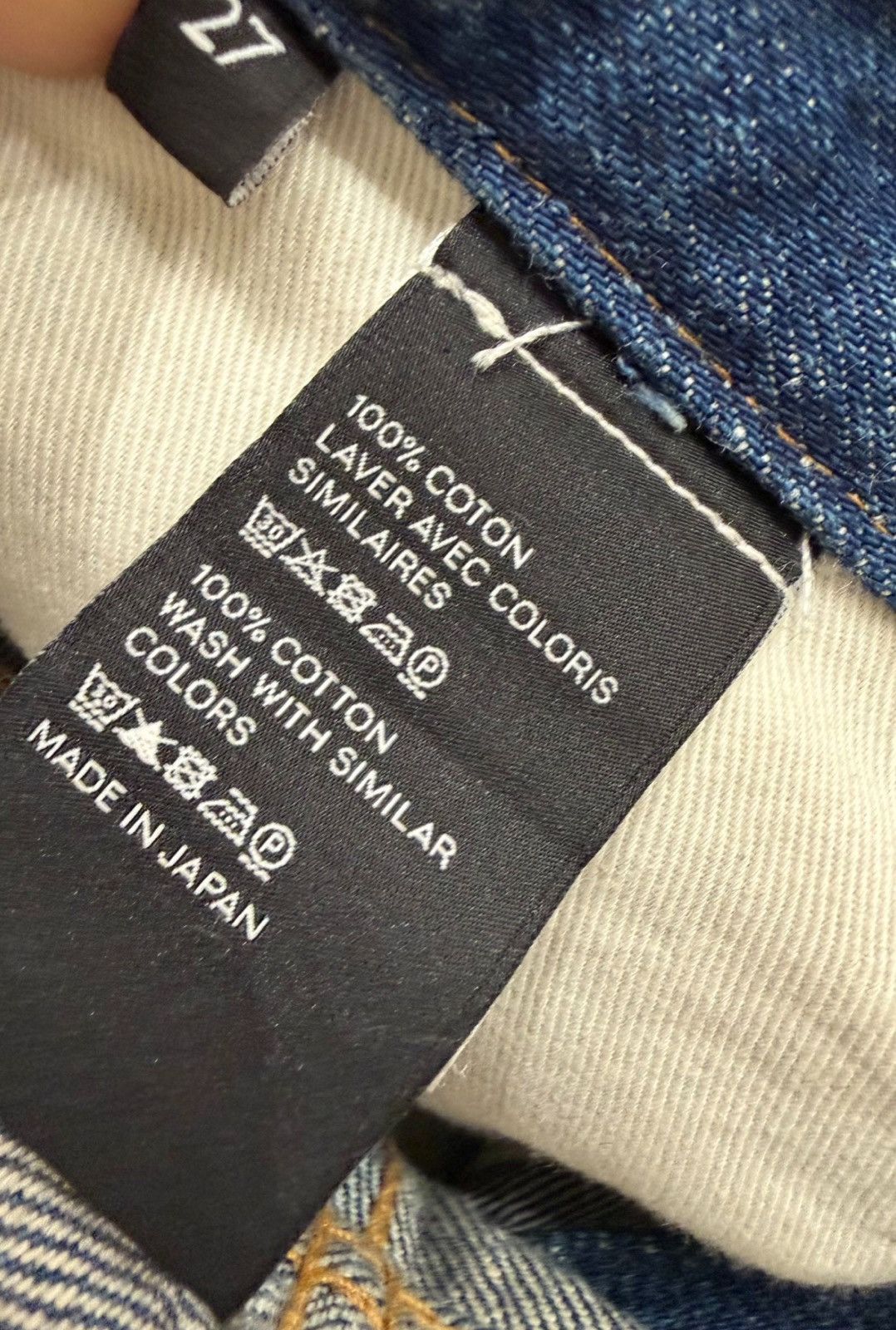 Celine CELINE 24SS W_SL_003 Washed Slim Straight Blue Jeans Size US 27 - 4 Thumbnail