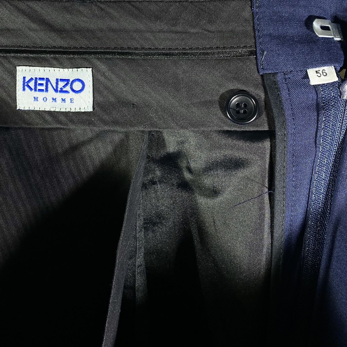 Kenzo Pantalon De Costume Bleu Vintage Kenzo Size US 40 / EU 56 - 4 Thumbnail
