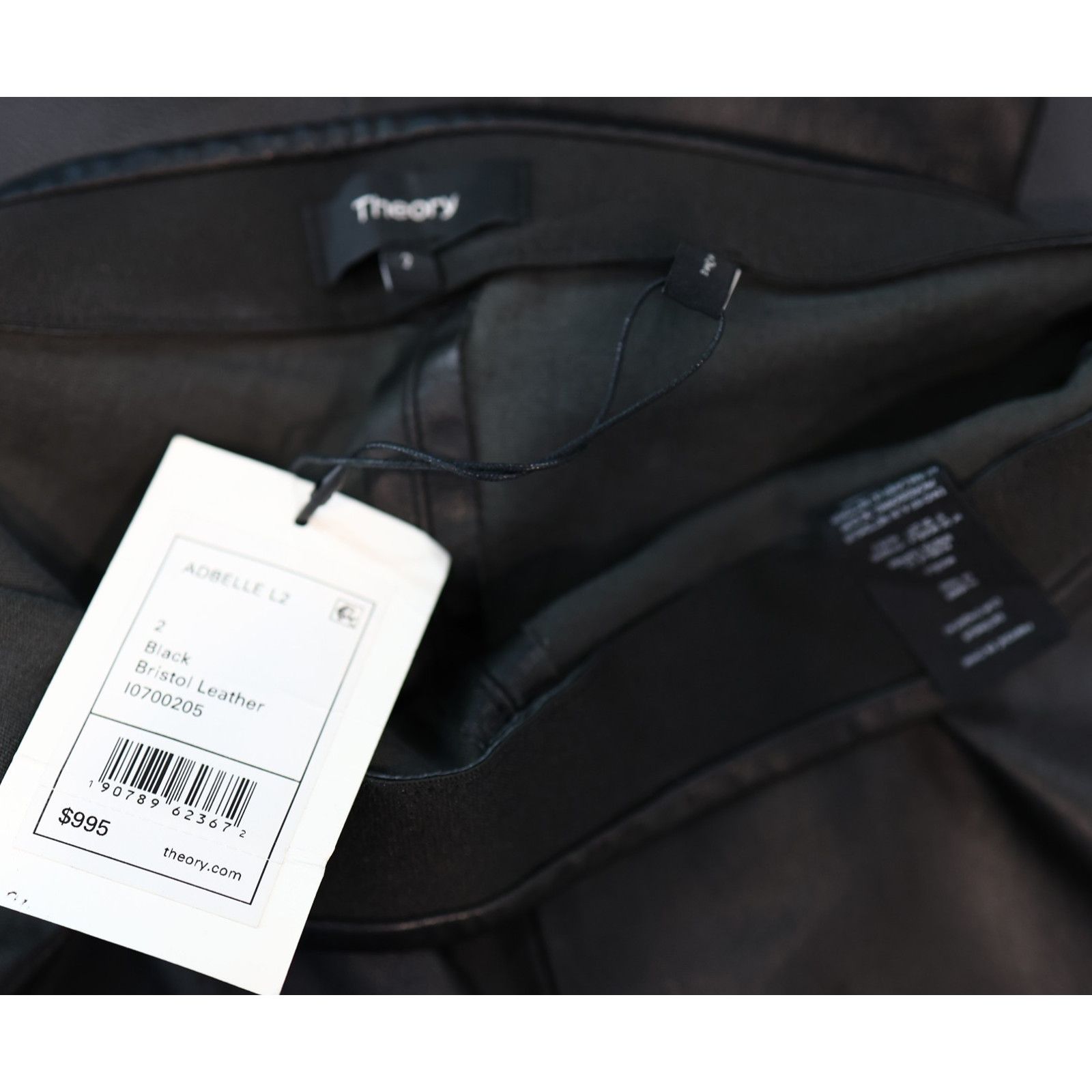 Theory THEORY Adbelle L2 Bristol Leather Leggings Pants Sz 2 $995 Size 26" / US 2 / IT 38 - 5 Thumbnail