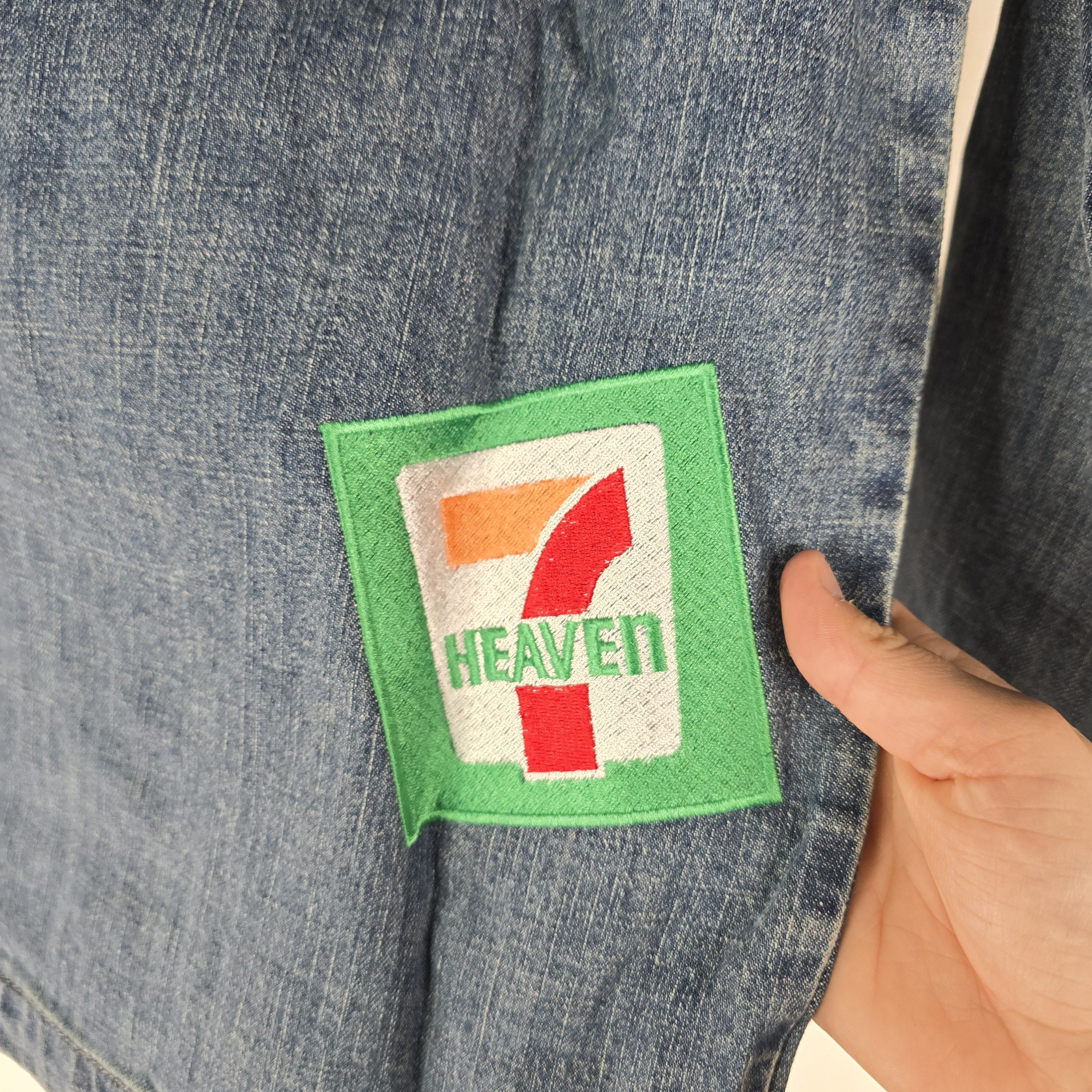 Seventh Heaven Seventh Heaven Patches Denim Jacket Men’s Small Blue Trucker Size US S / EU 44-46 / 1 - 12 Thumbnail