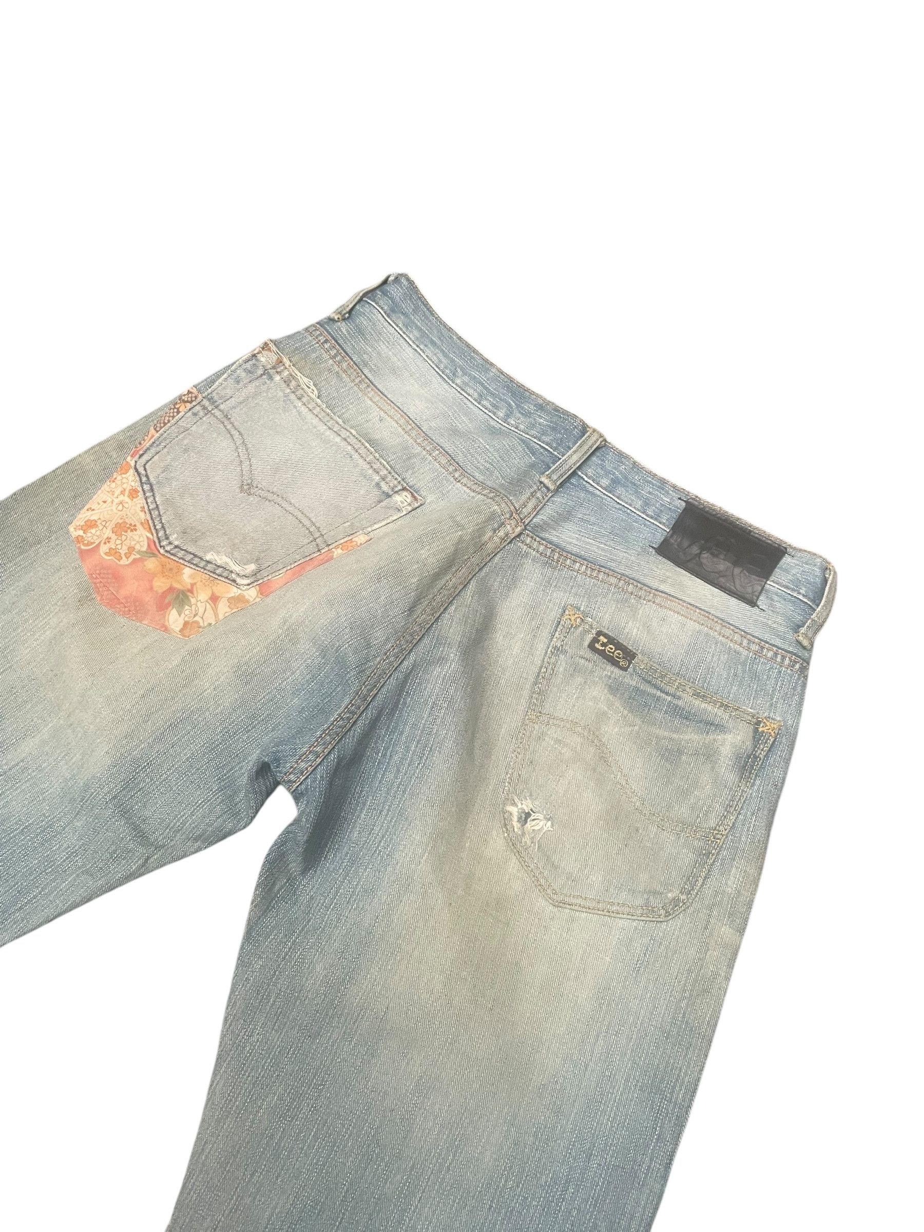Lee Vintage Lee 101 Faded Distresed Patched Size US 32 / EU 48 - 6 Thumbnail